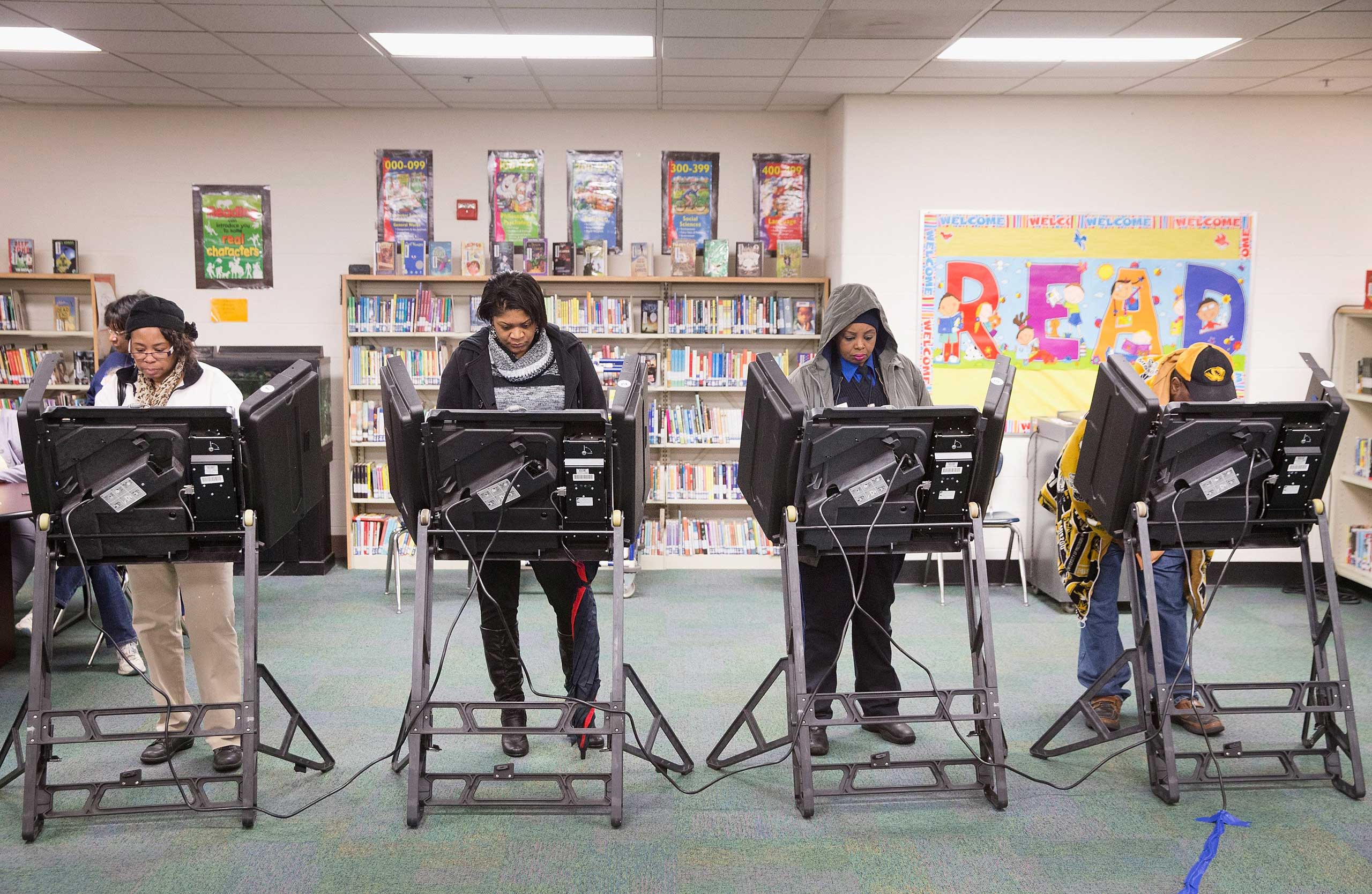Ferguson, Missouri Residents Vote On Election Day