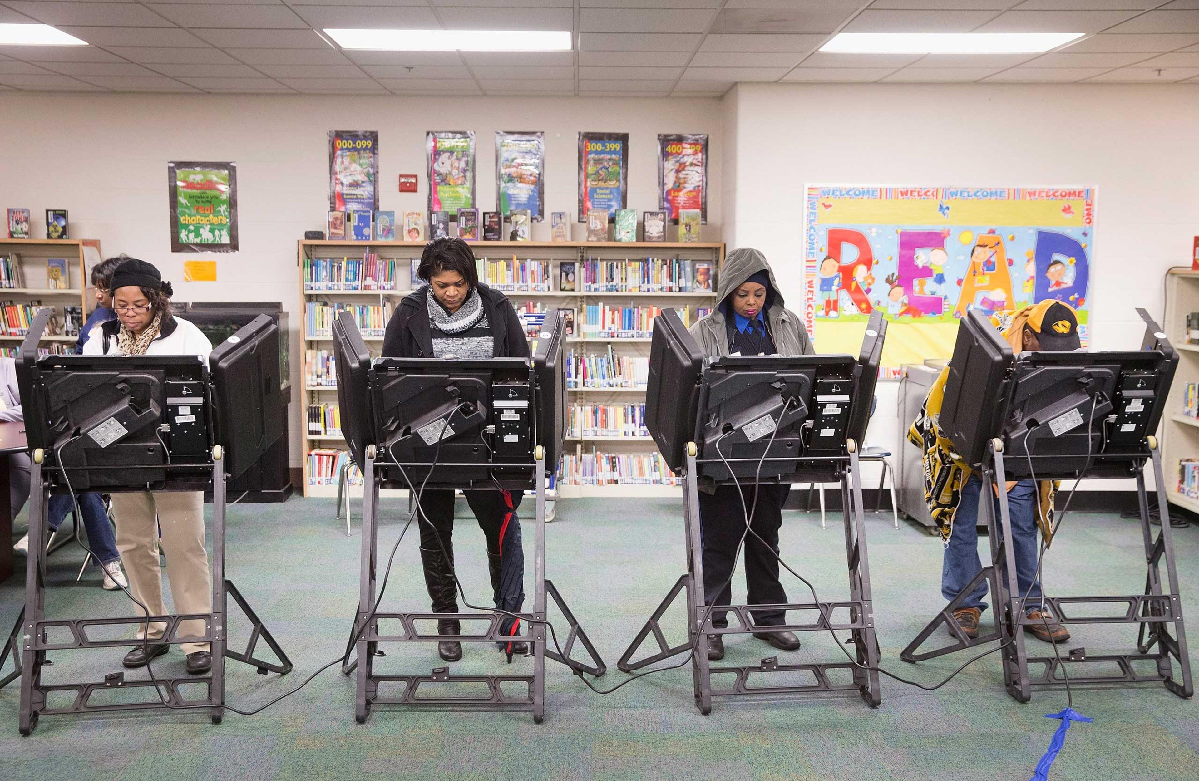 Ferguson, Missouri Residents Vote On Election Day