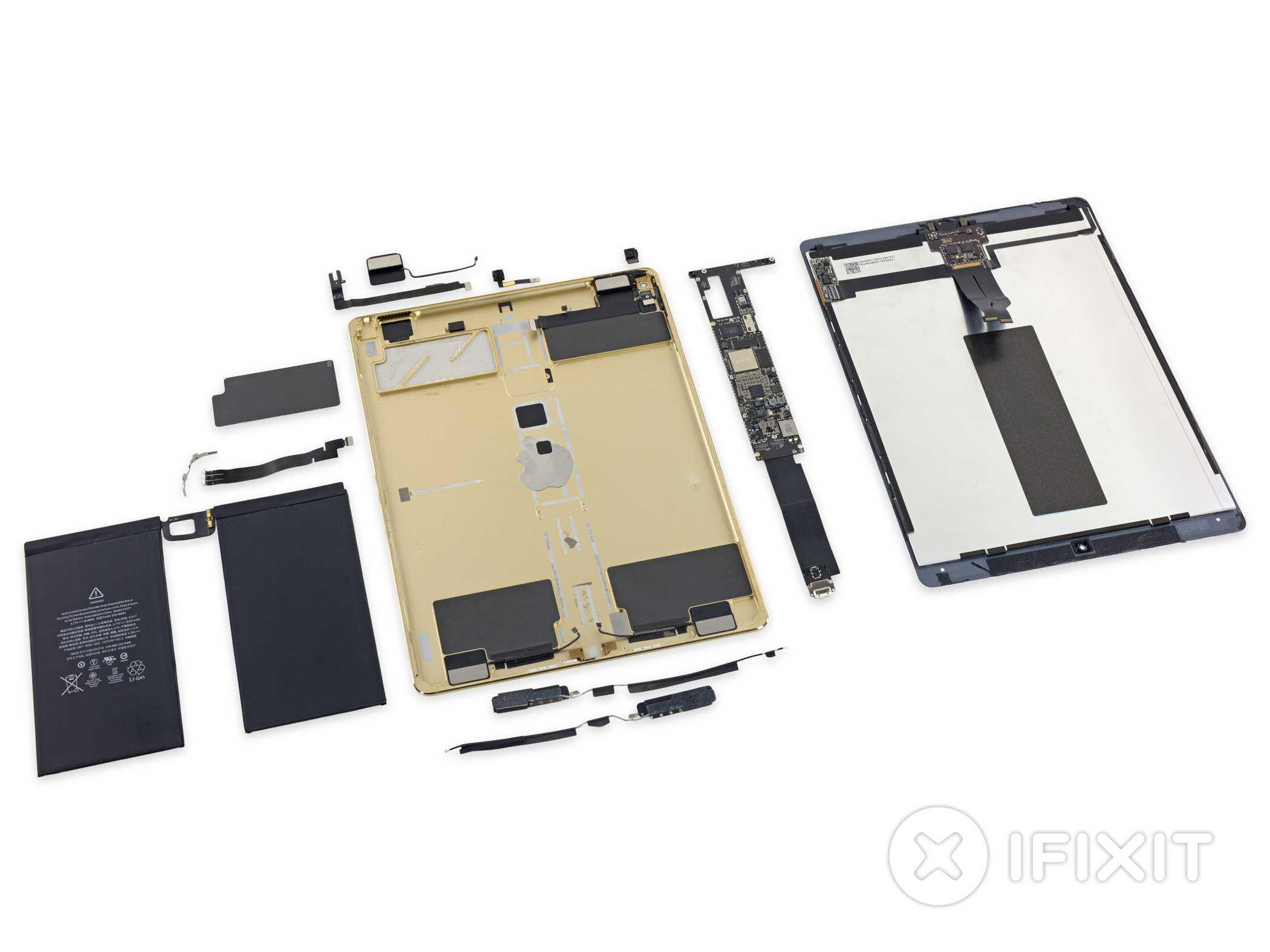 The iPad Pro is tough to repair. The iFixit team gave it a three out of 10 repairability score, since  the adhesive holding everything in place makes it hard to fix. 