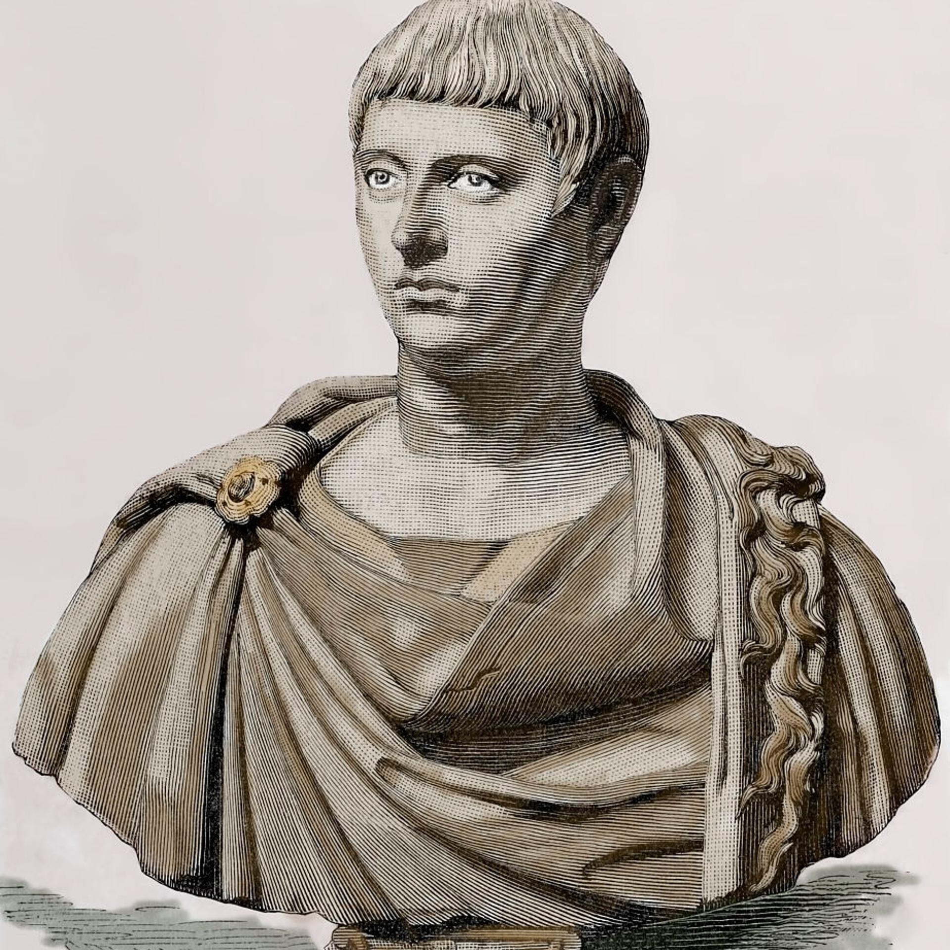 Elagabalus (203-222). Engraving. Colored.