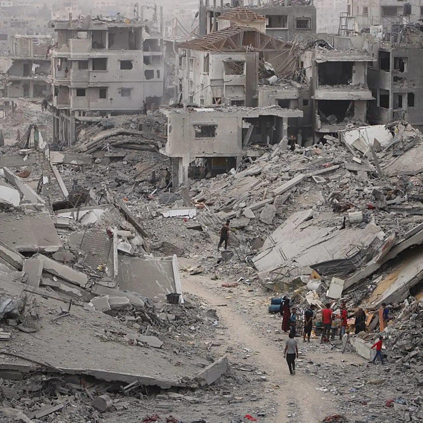 The destruction in the Gaza City came to light after the ceasefire