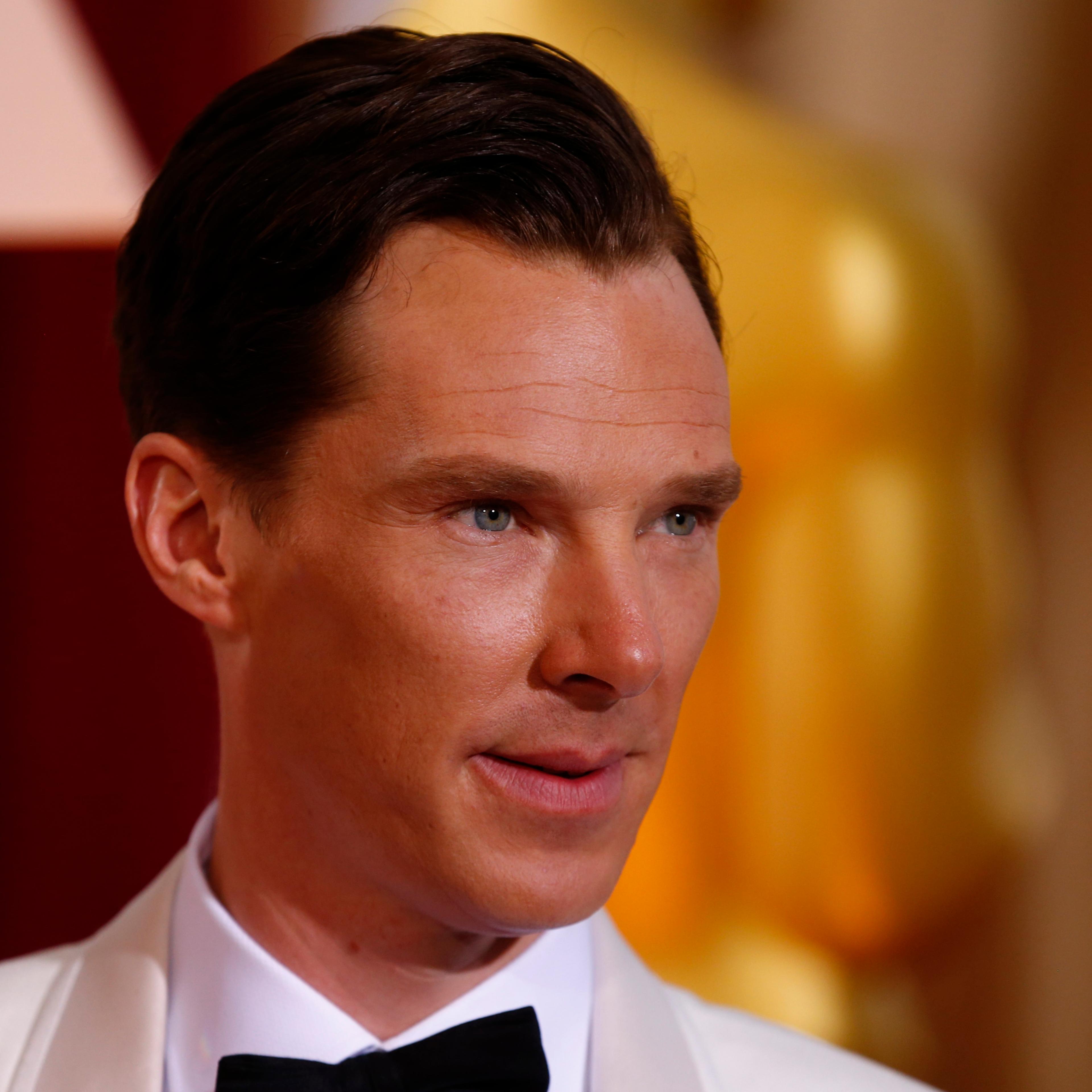 Benedict Cumberbatch, best actor nominee for his role in The Imitation Game, arrives at the 87th Academy Awards in Hollywood, California February 22, 2015