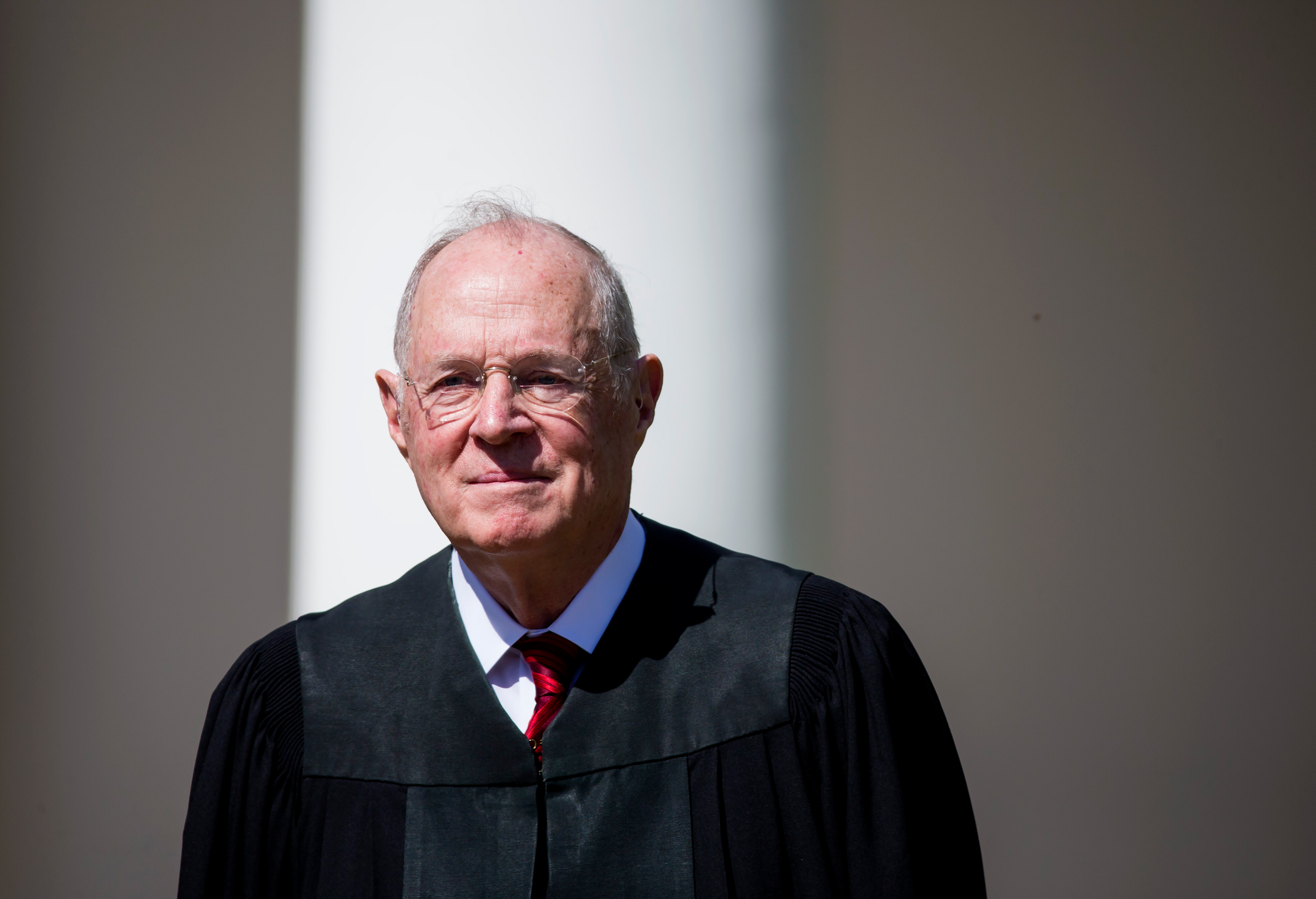 U.S. Supreme Court Associate Justice Anthony Kennedy is seen during a ceremony in the Rose Garden at the White House April 10, 2017 in Washington, D.C.