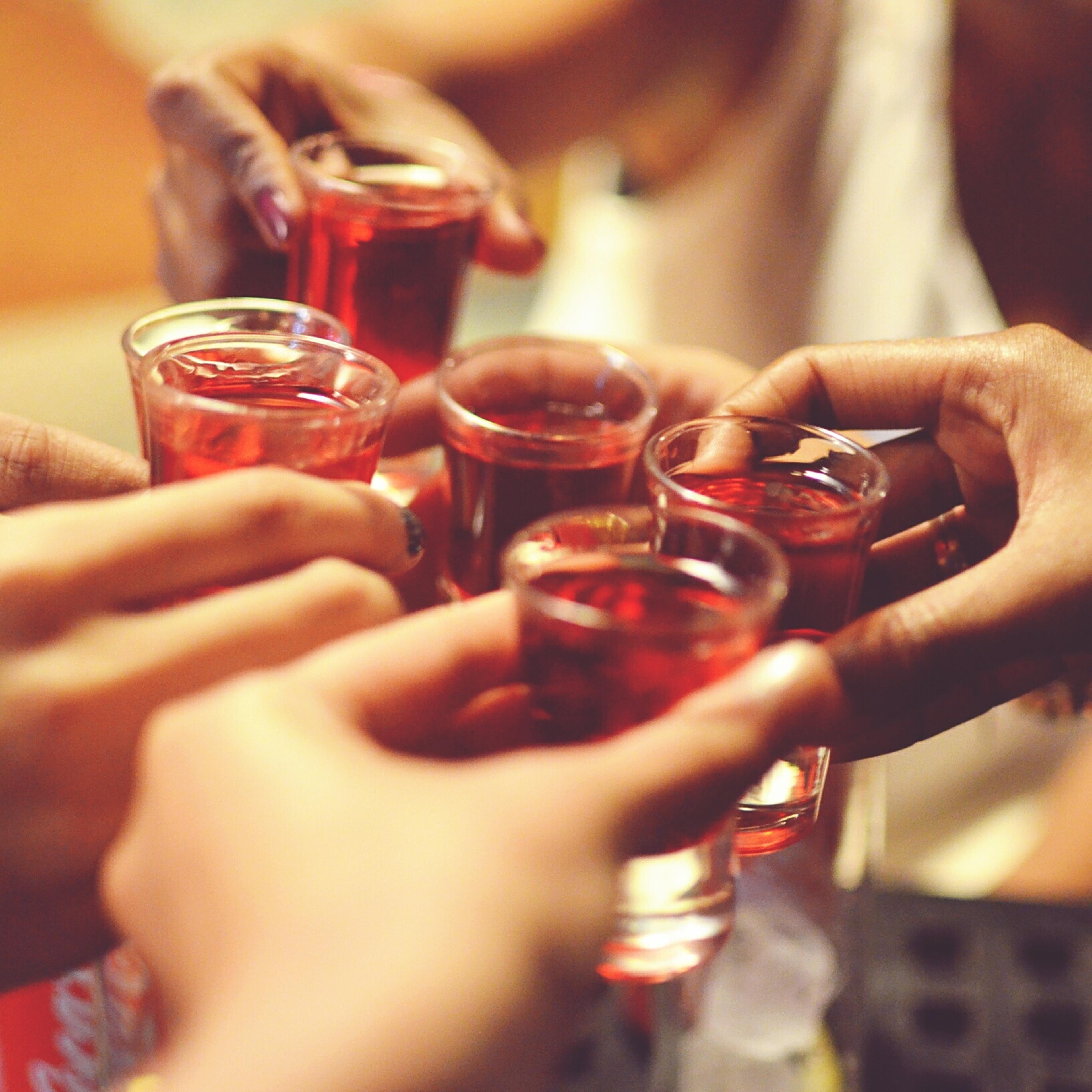 Friends Raising Toast