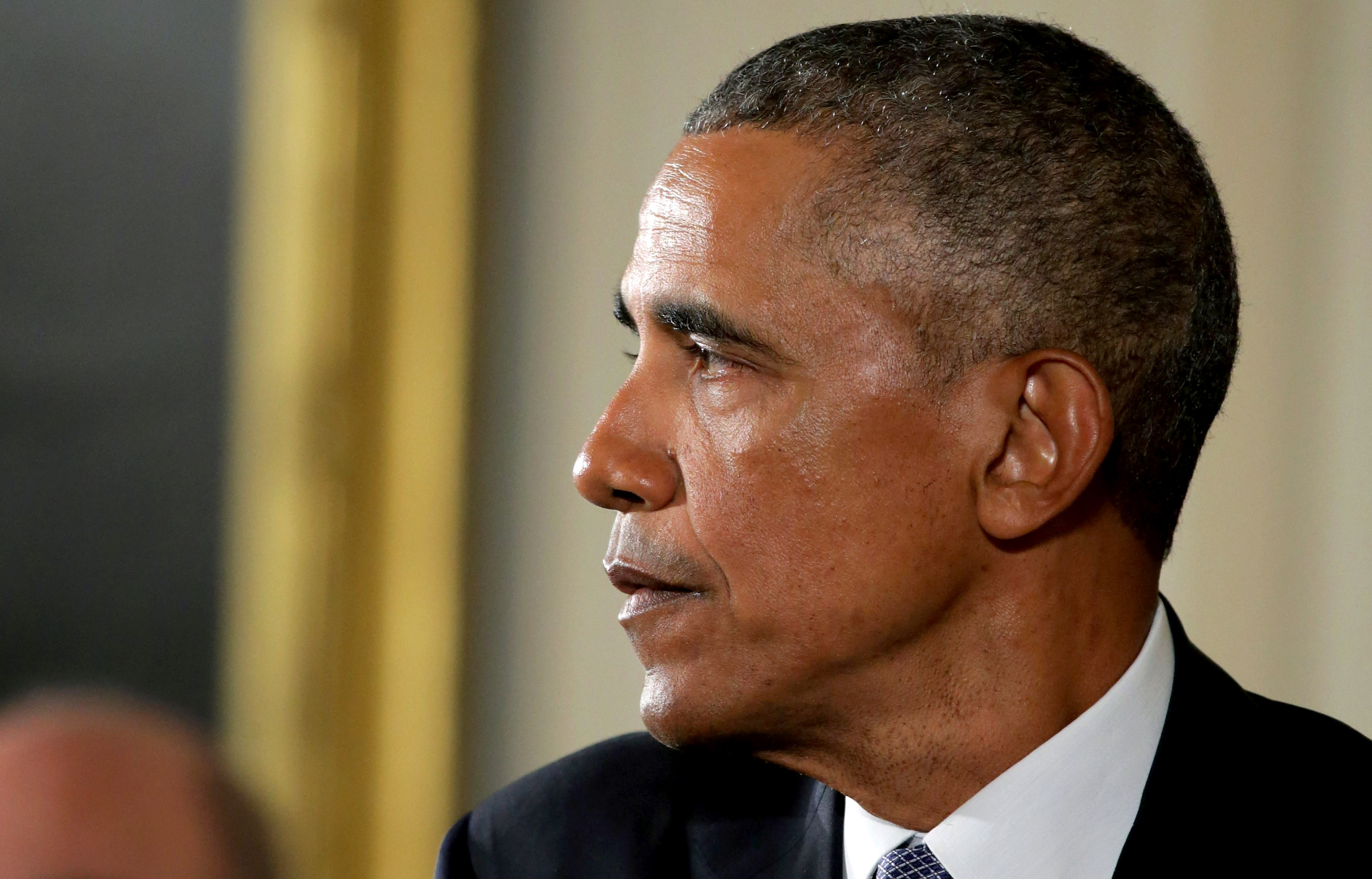 President Obama Speaks In The East Room Of White House On Efforts To Reduce Gun Violence