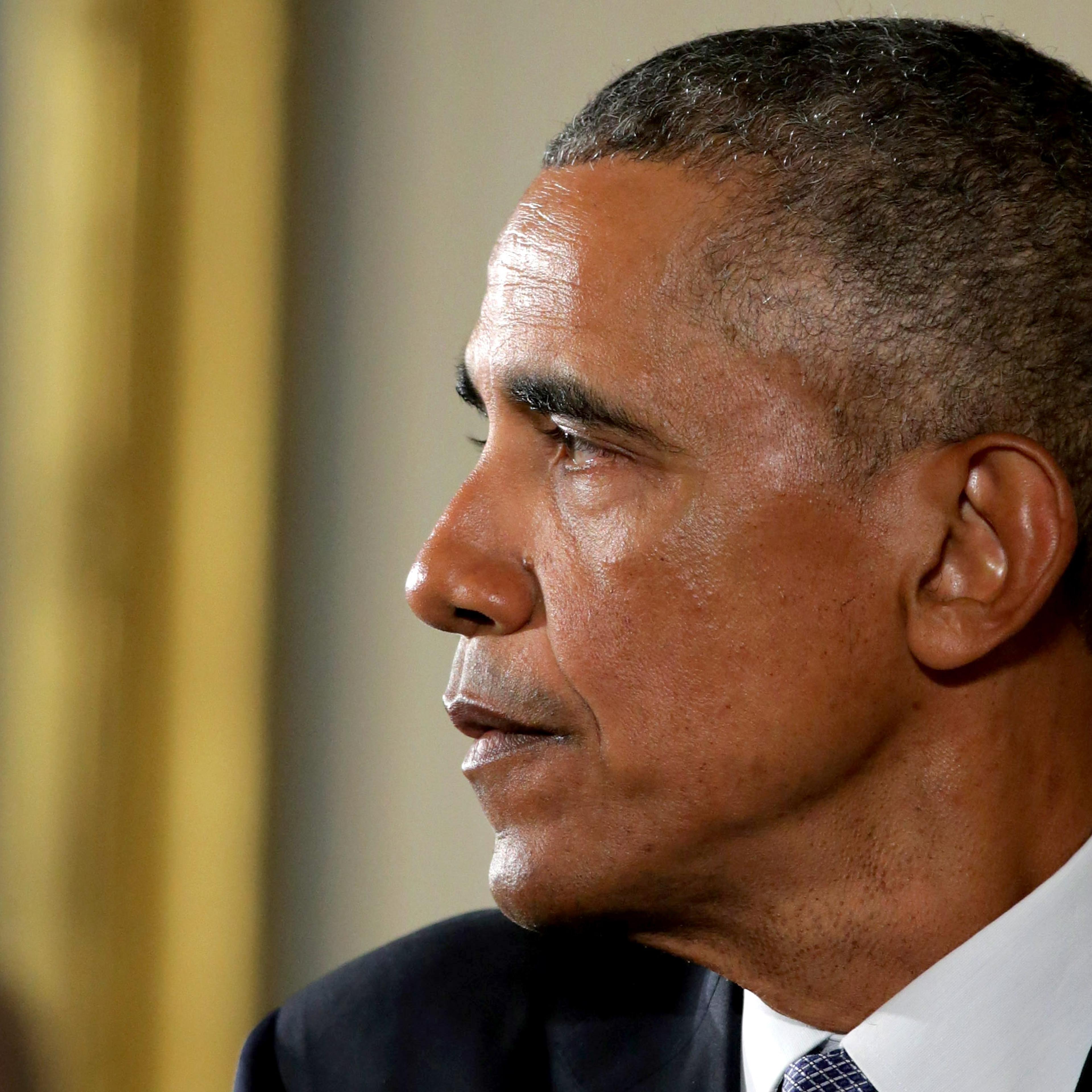 President Obama Speaks In The East Room Of White House On Efforts To Reduce Gun Violence