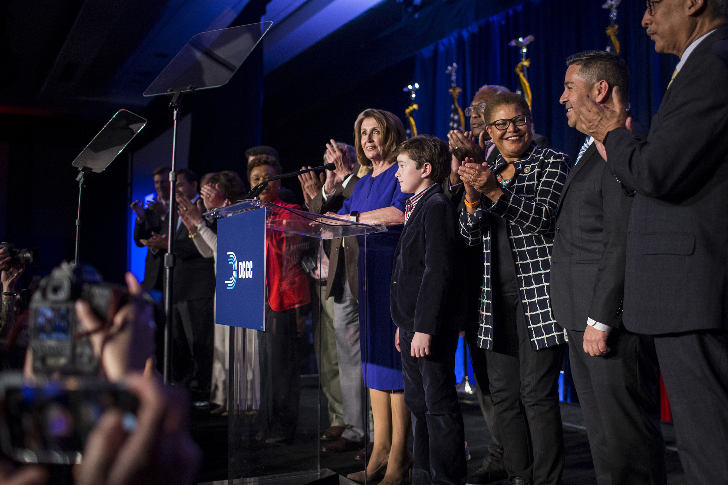 Nancy Pelosi And Congressional Democrats Gather In Washington DC For Election Night