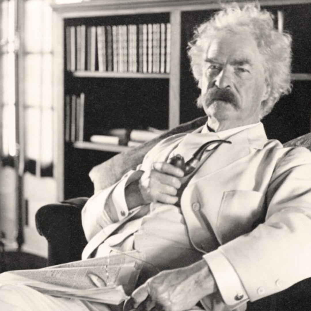 Samuel Langhorne Clemens 1835 to 1910 known by pen name Mark Twain American humorist, satirist, writer, and lecturer From photograph taken in his old age