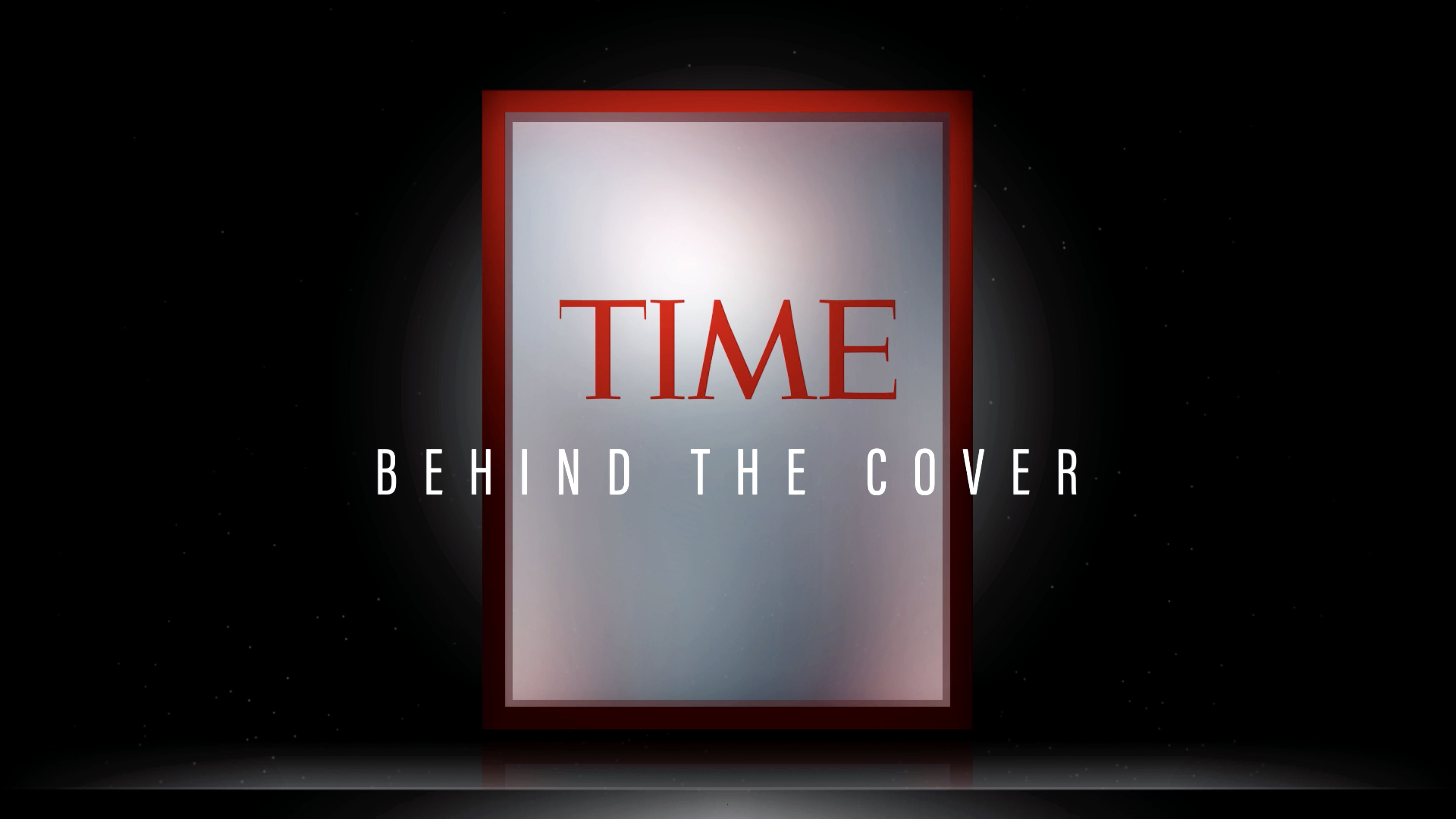 TIME's red border with the words "Behind the Cover"