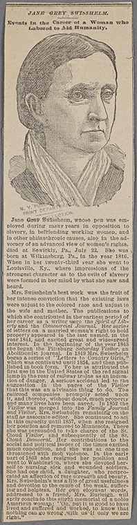 Jane Grey Cannon Swisshelm.