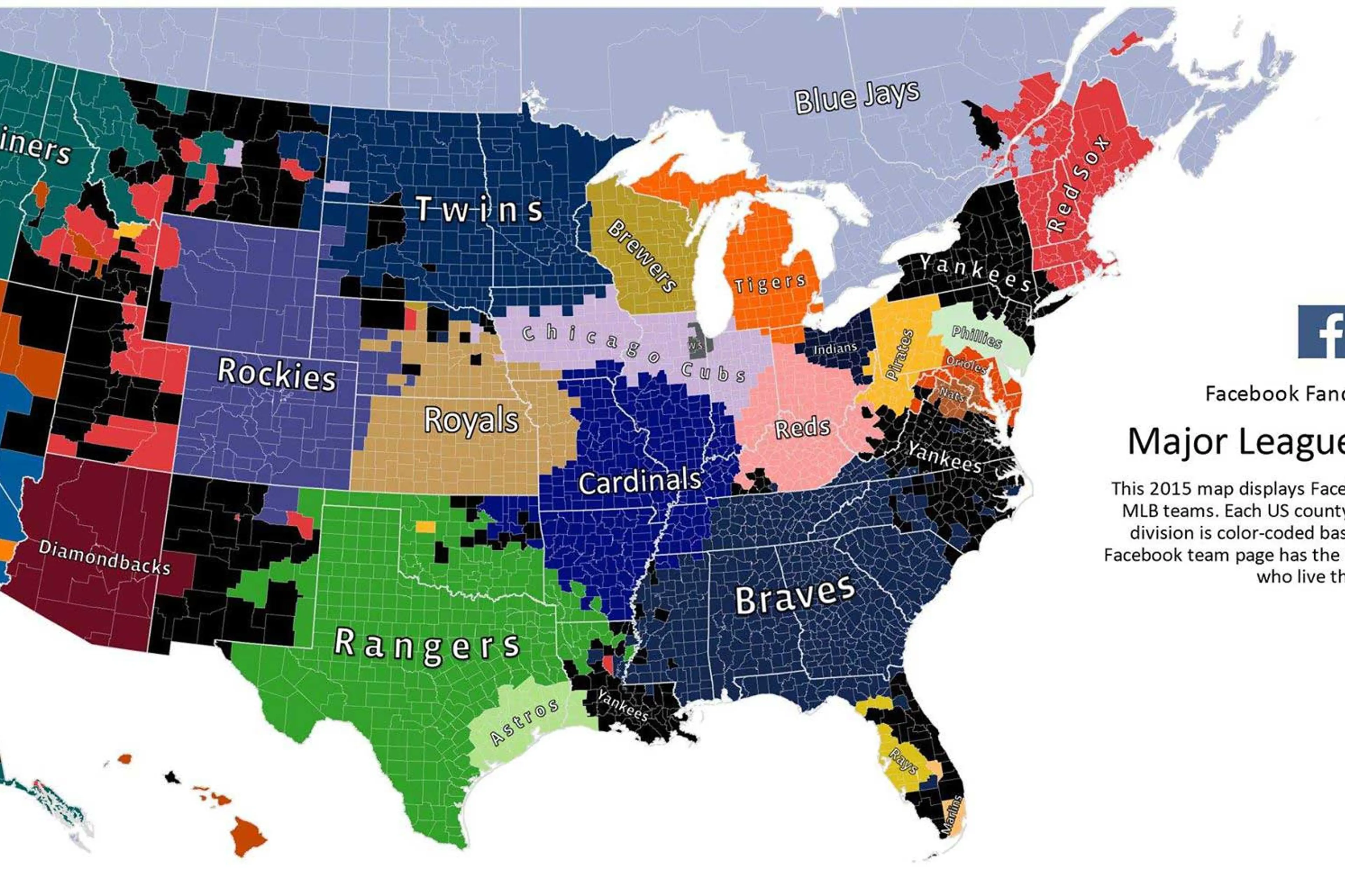 Mlb Support Map MLB Opening Day 2015: Map Gives You An Idea of Support Before Season