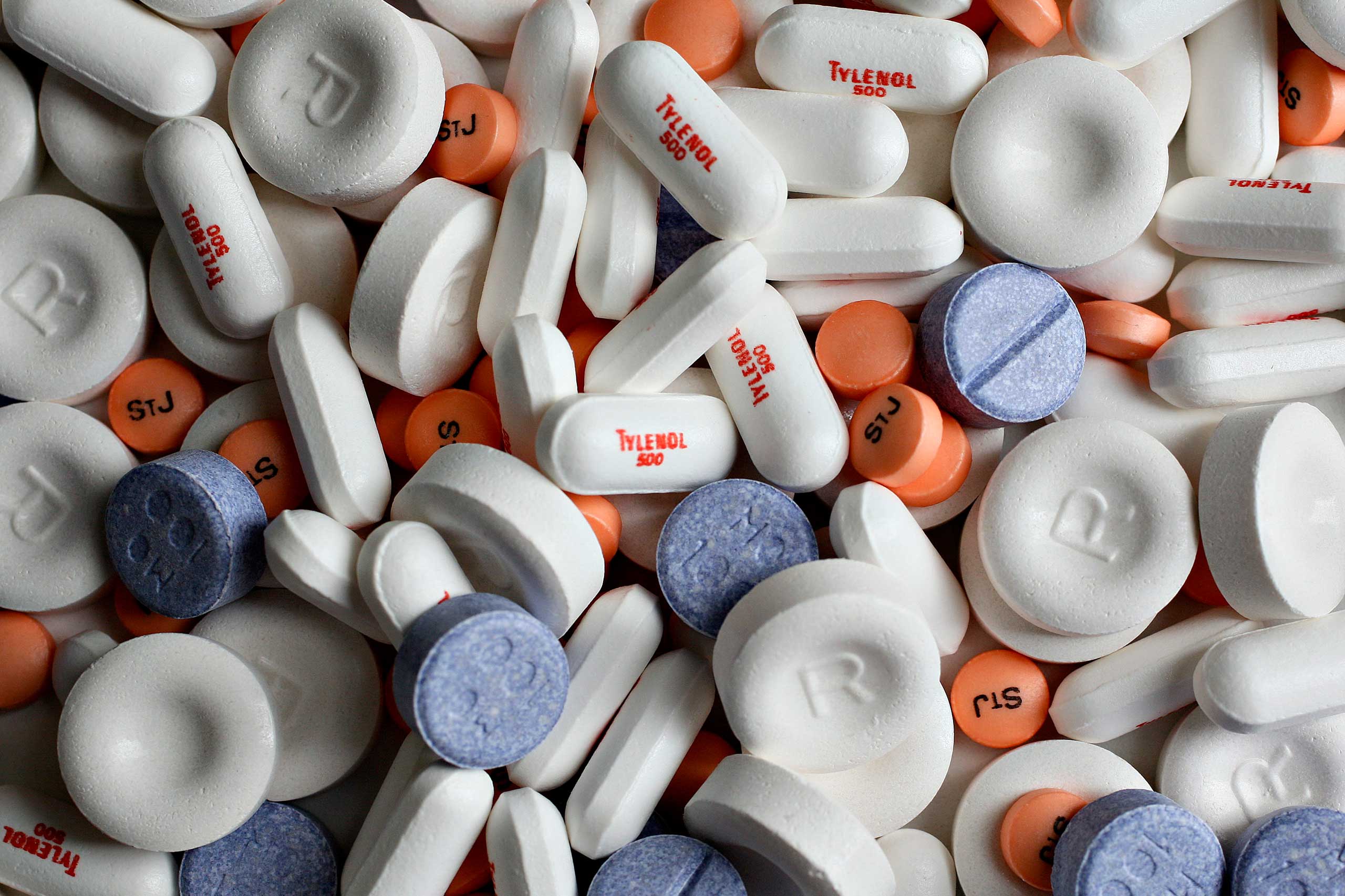Recalled over-the-counter medicines distributed by the McNeil Consumer Healthcare division of Johnson & Johnson including St. Joseph's Aspirin tablets, lot AMM365, Motrin Junior Strength tablets, lot APM303, Tylenol Extra Strength caplets, lot AMA008, an