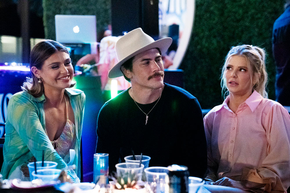 Raquel Leviss, Tom Sandoval, and Ariana Madix in Vanderpump Rules