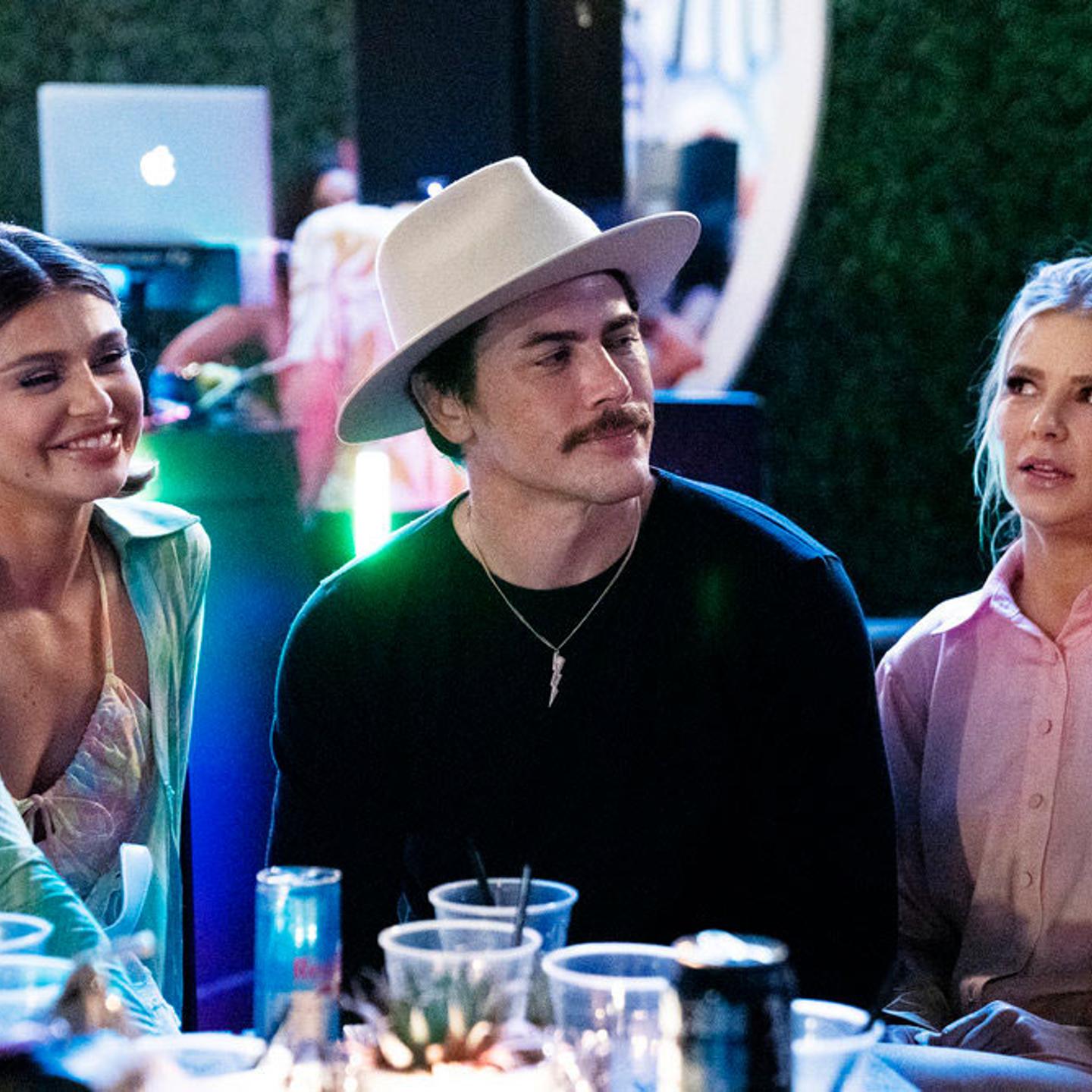 Raquel Leviss, Tom Sandoval, and Ariana Madix in Vanderpump Rules