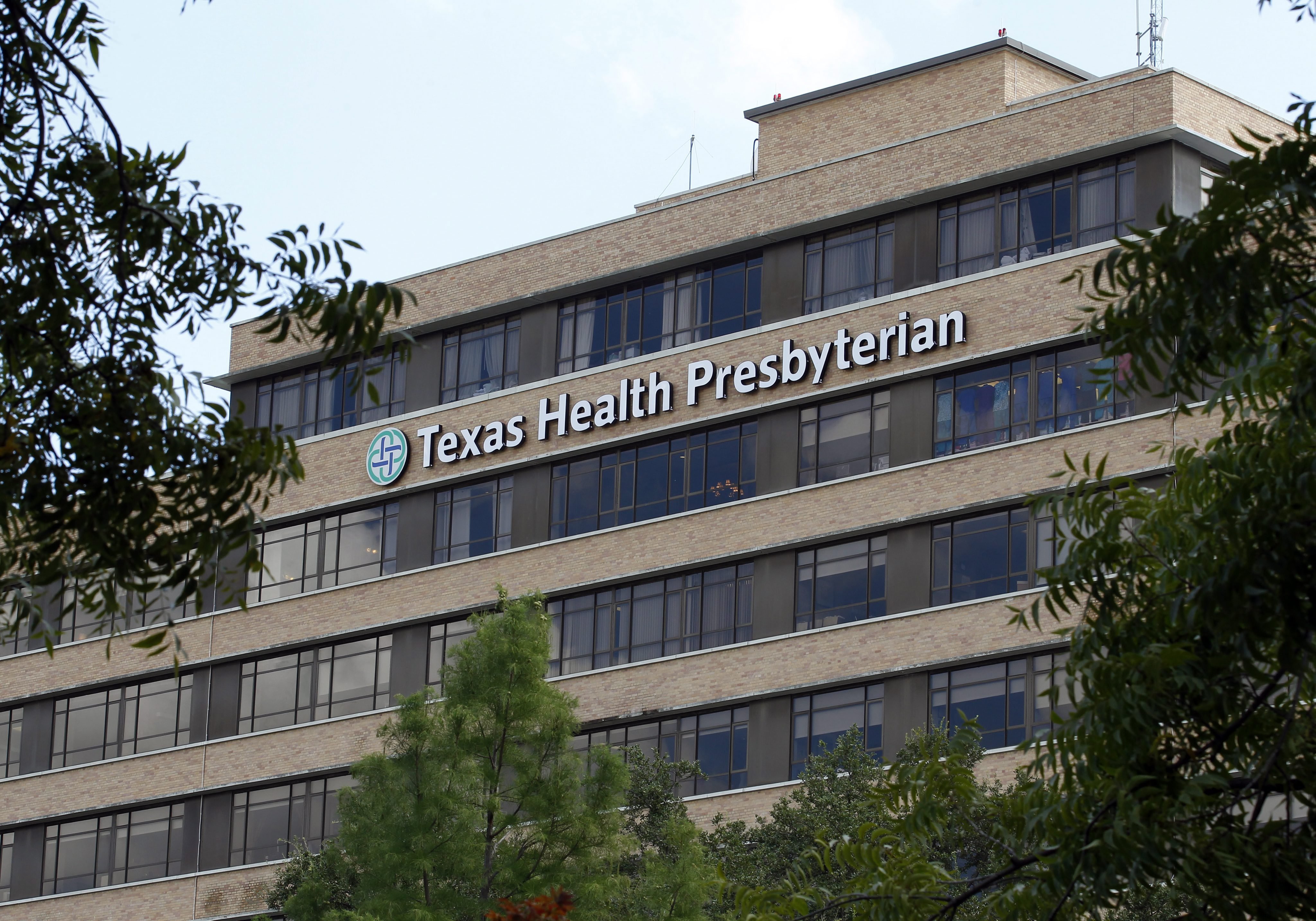 The Texas Health Presbyterian Hospital where a patient with the Ebola virus is being treated in Dallas on Oct. 1 2014.