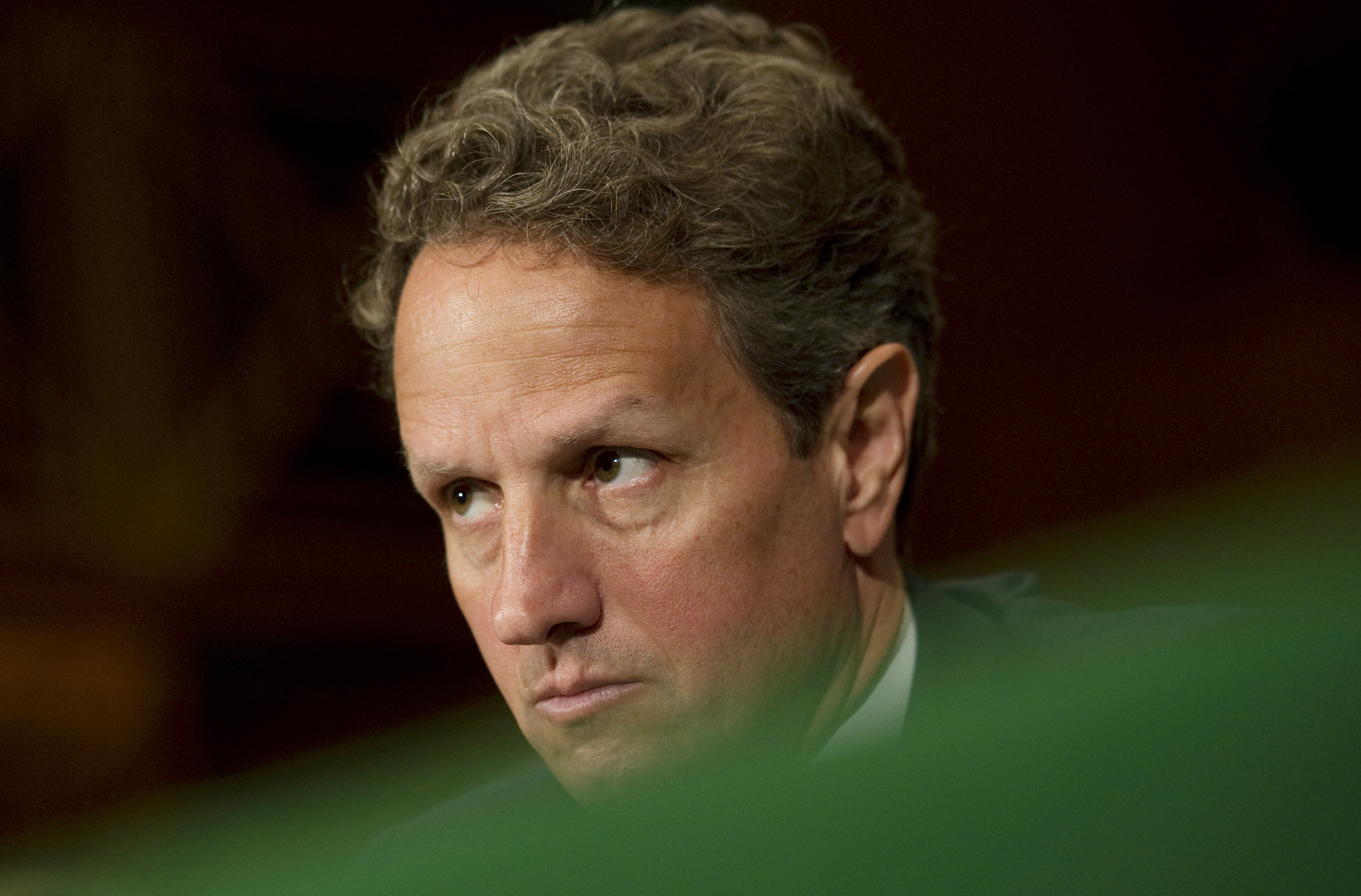Treasury Secretary Timothy Geithner testifies before a Senate Banking, Housing and Urban Affairs committee hearing in 2012.