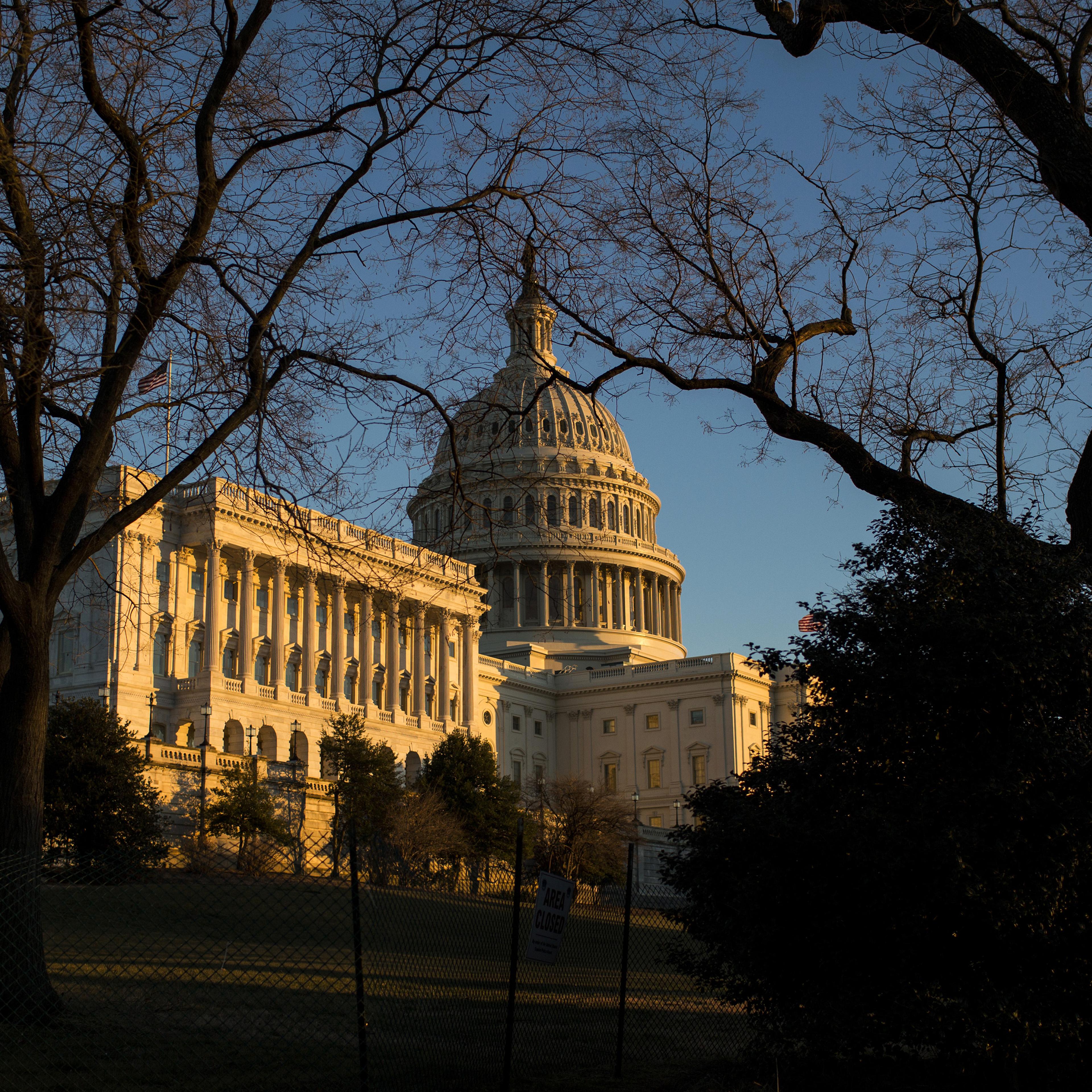 The U.S. Capitol As GOP Senators Weigh Short-Term Government Funding Bill