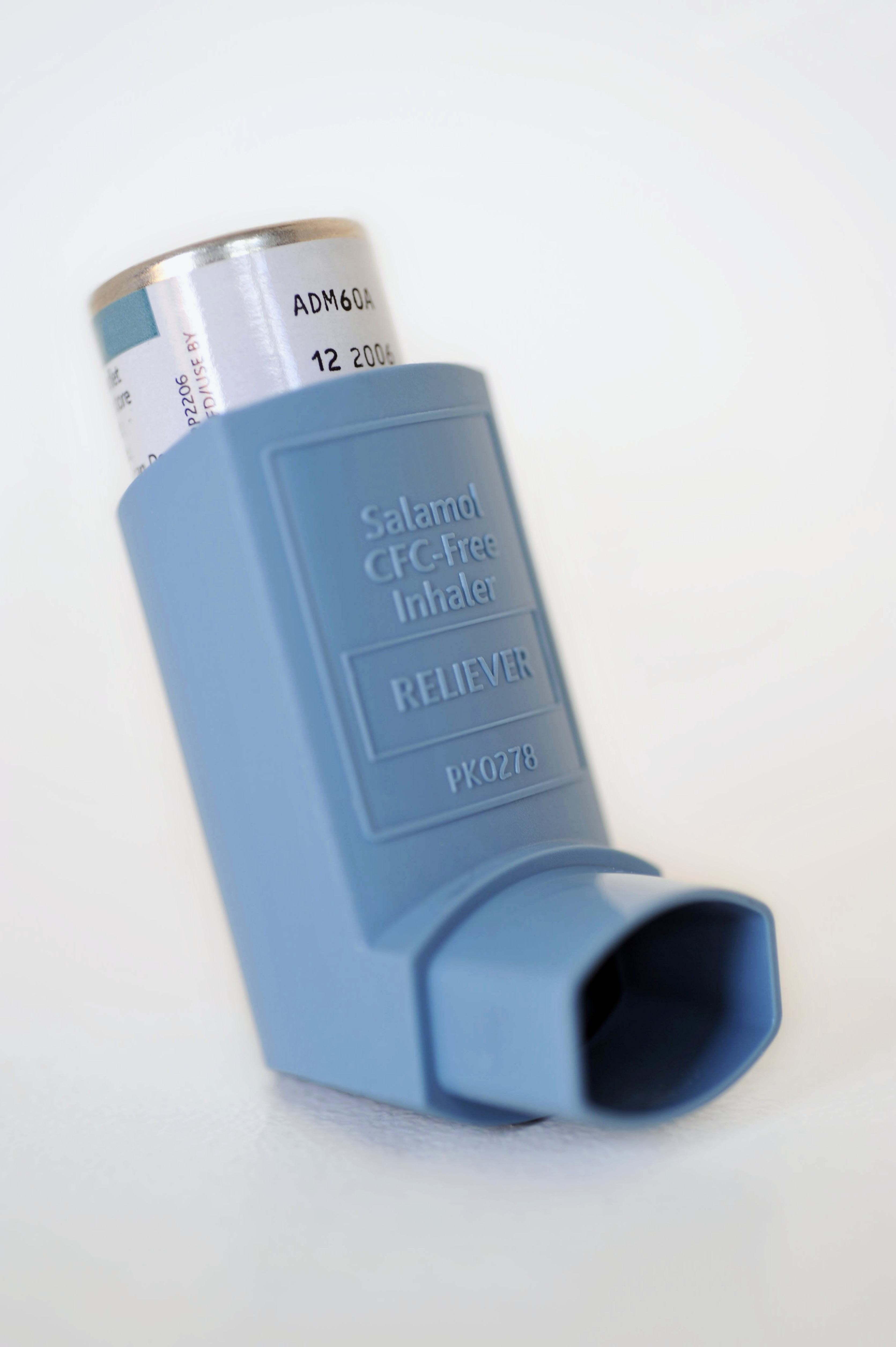 Asthma inhaler, close-up