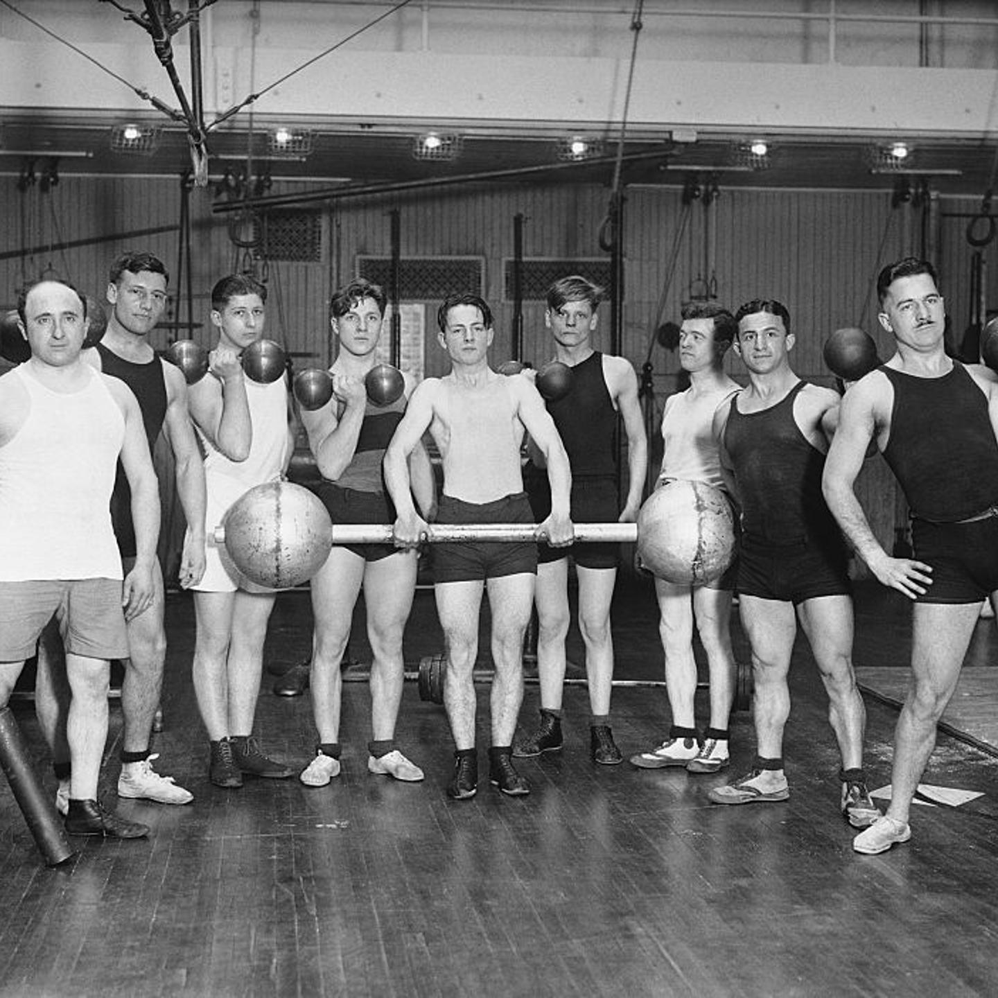 Weightlifters at the Y.M.C.A.