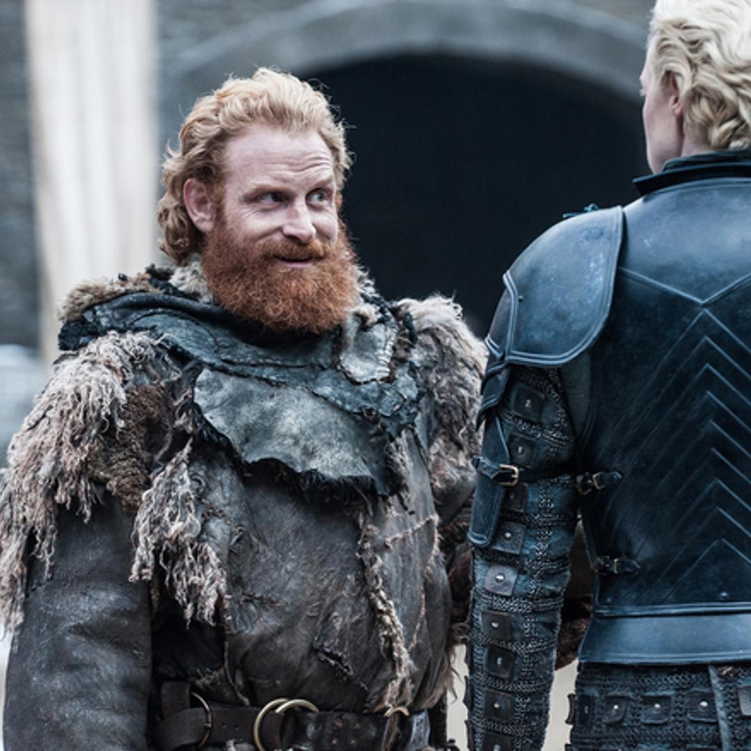 Kristofer Hivju and Gwendoline Christie in Game of Thrones