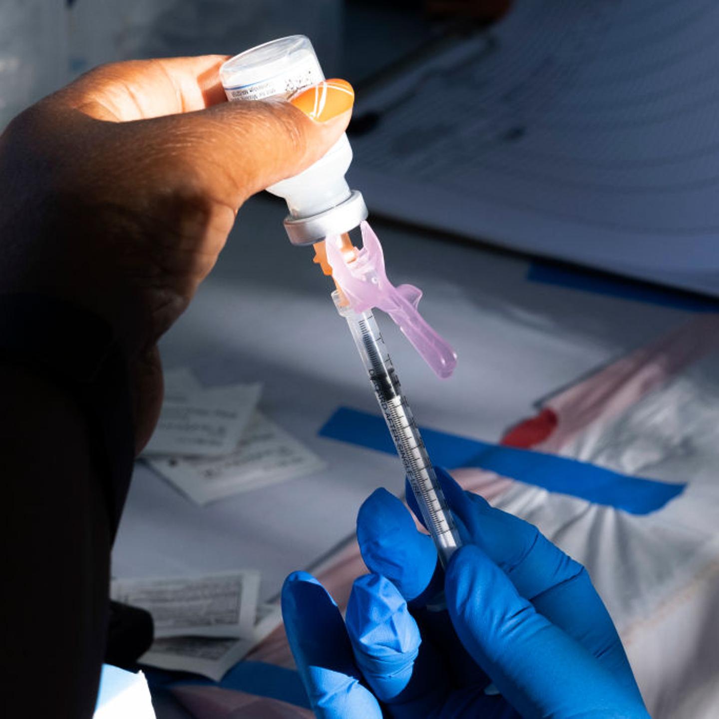 Youth receiving their first doses of Moderna or Pfizer