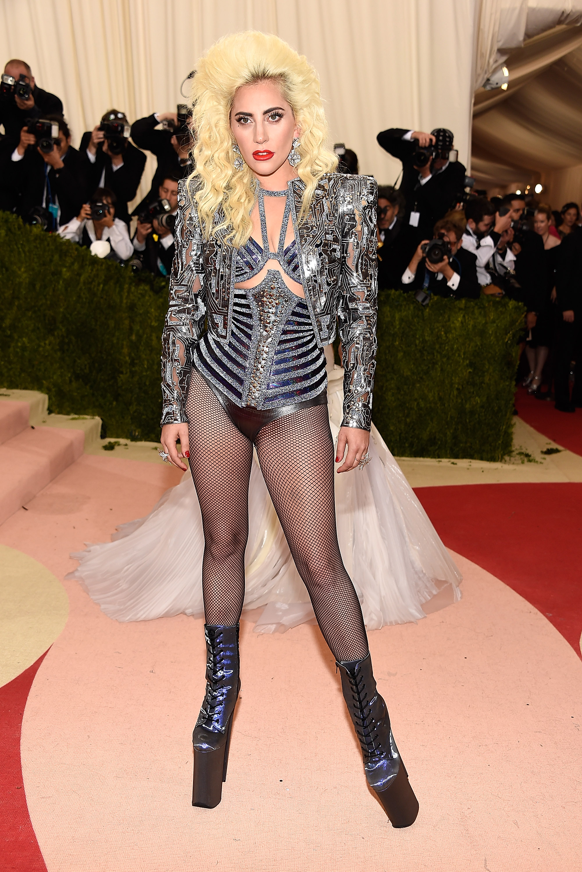 Met Gala 2016: Lady Gaga Rocks a Leotard and Platform Heels