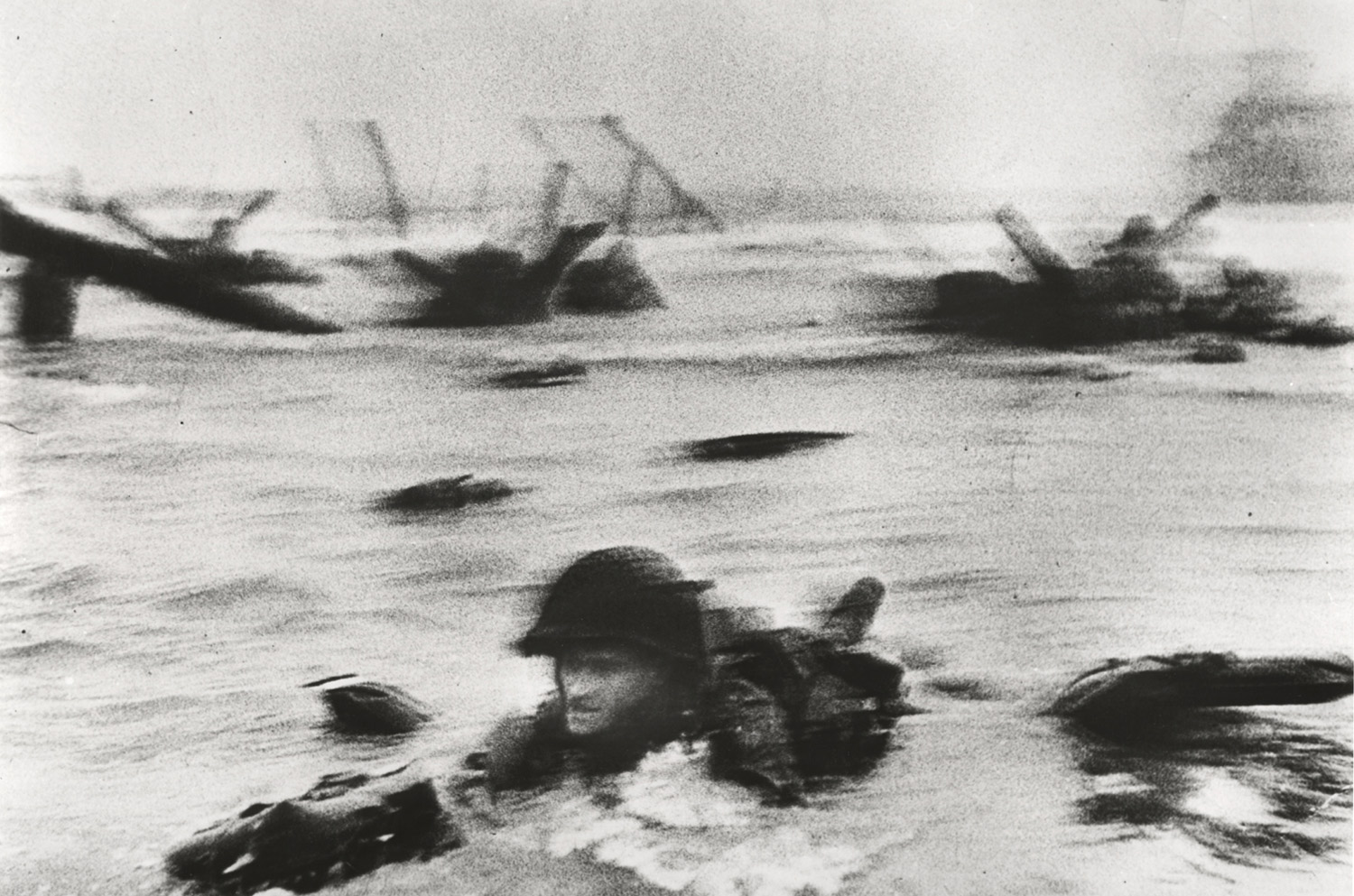 American soldiers landing on Omaha Beach, D-Day, Normandy, France, June 6, 1944<br /><br />One of the many photos up for auction at the May 15, 2012, Friends of Anton auction.