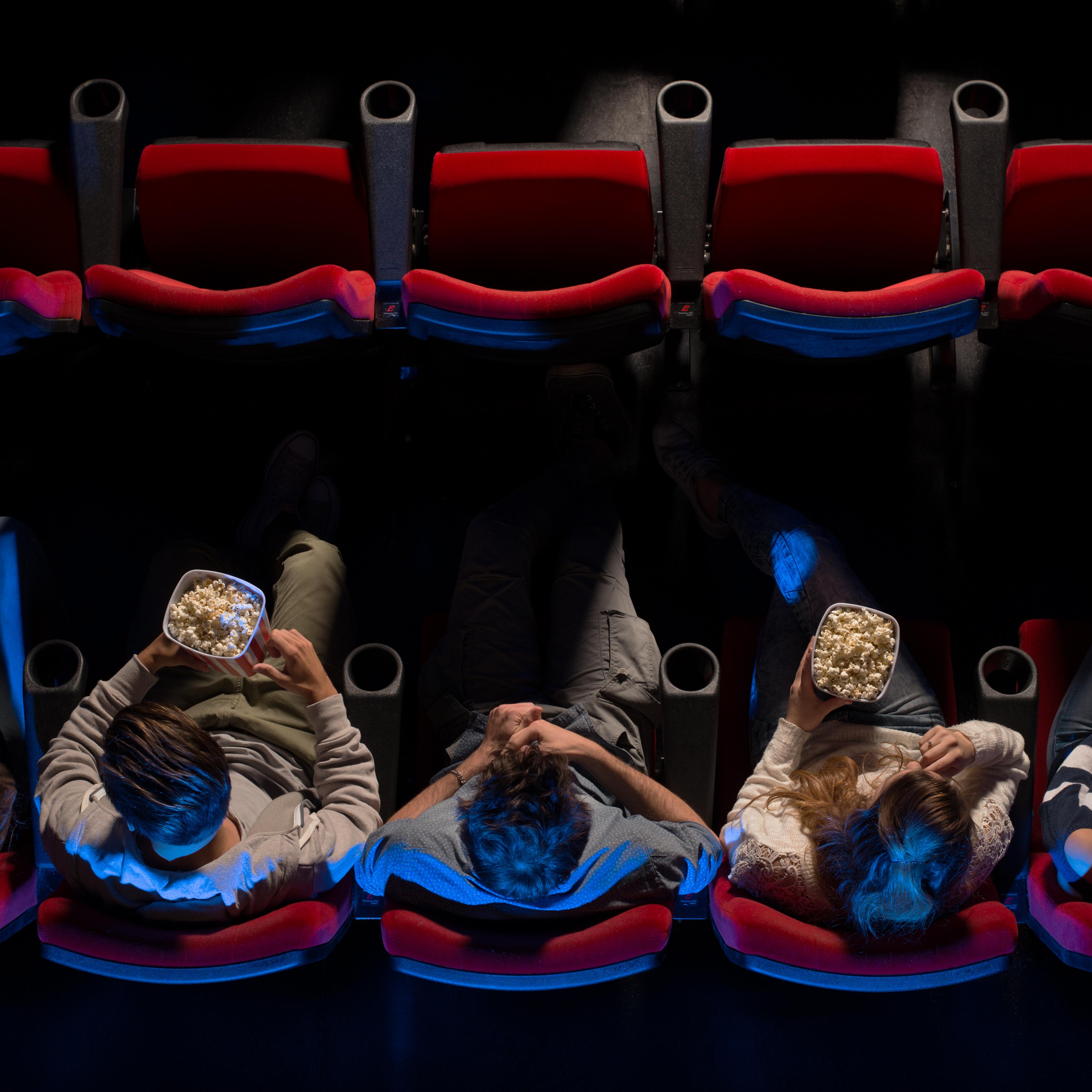 People at the cinema top view