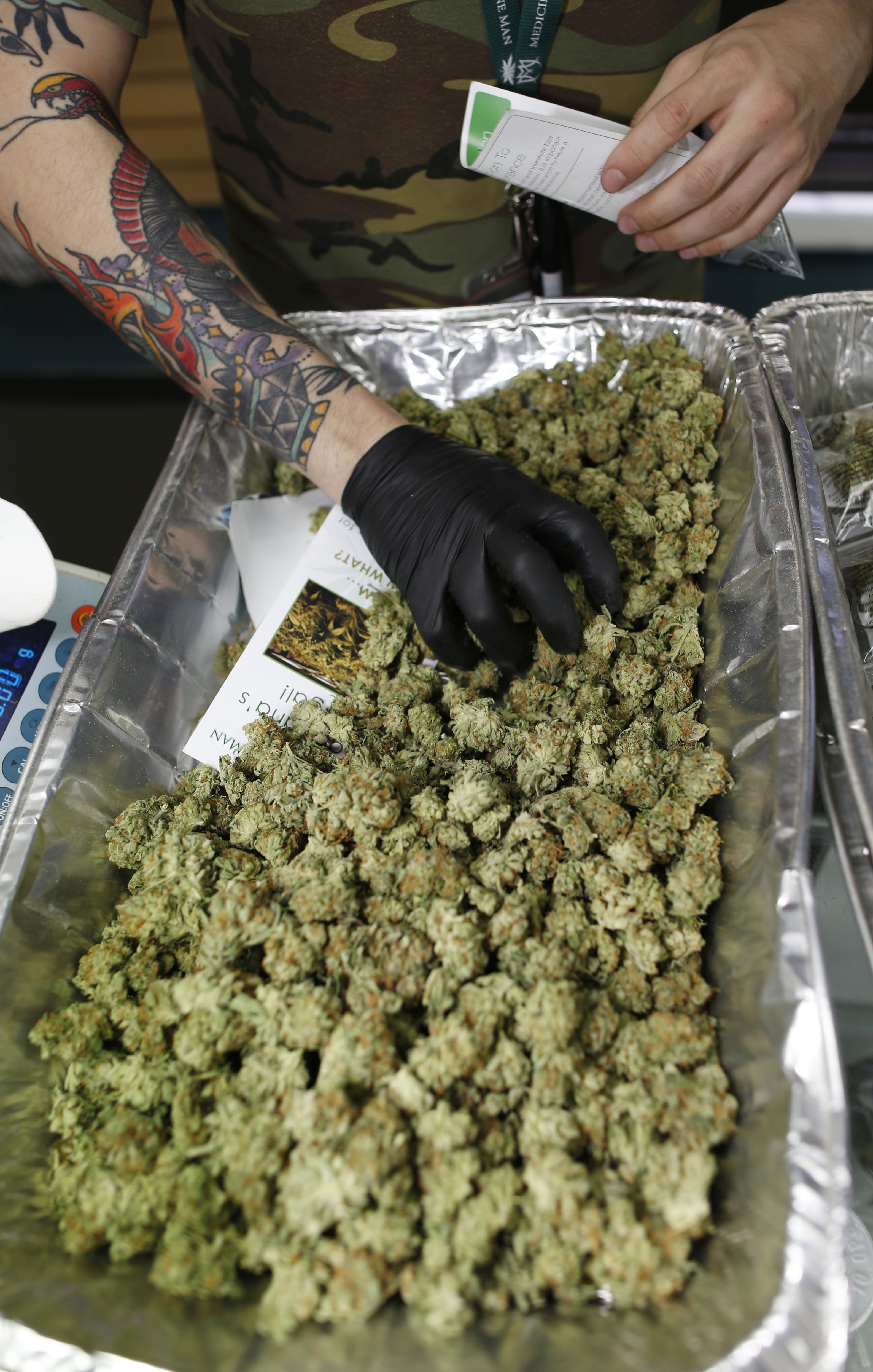 Medicinal marijuana packaged for sale