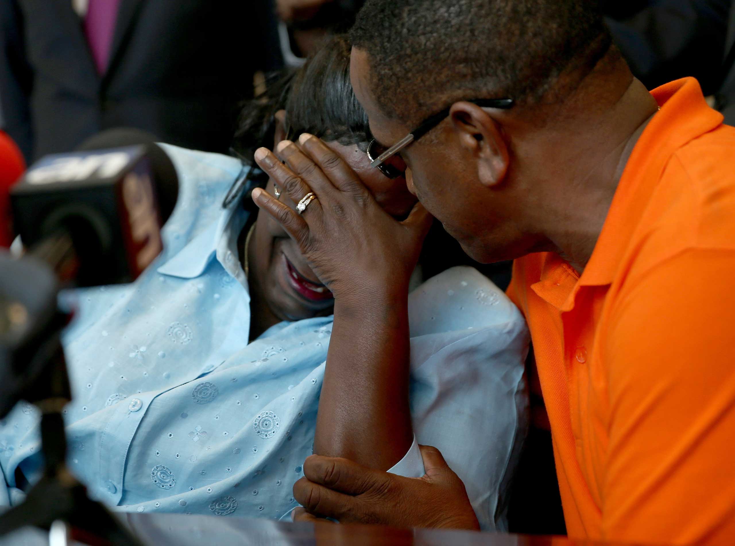 Catherine Daniels, the mother of Lavall Hall, 25, who was shot and killed by Miami Gardens police on Feb. 15, 2015,