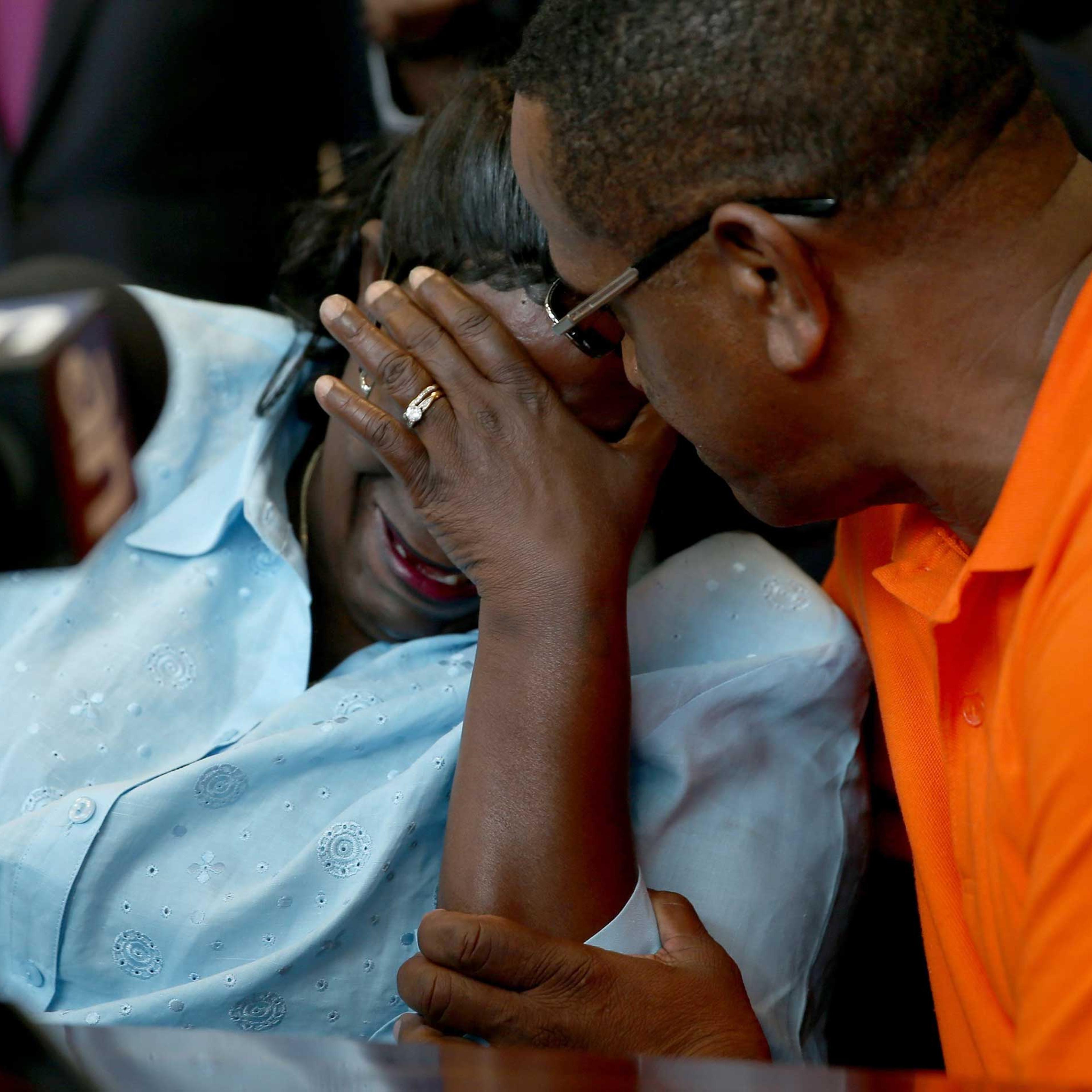 Catherine Daniels, the mother of Lavall Hall, 25, who was shot and killed by Miami Gardens police on Feb. 15, 2015,
