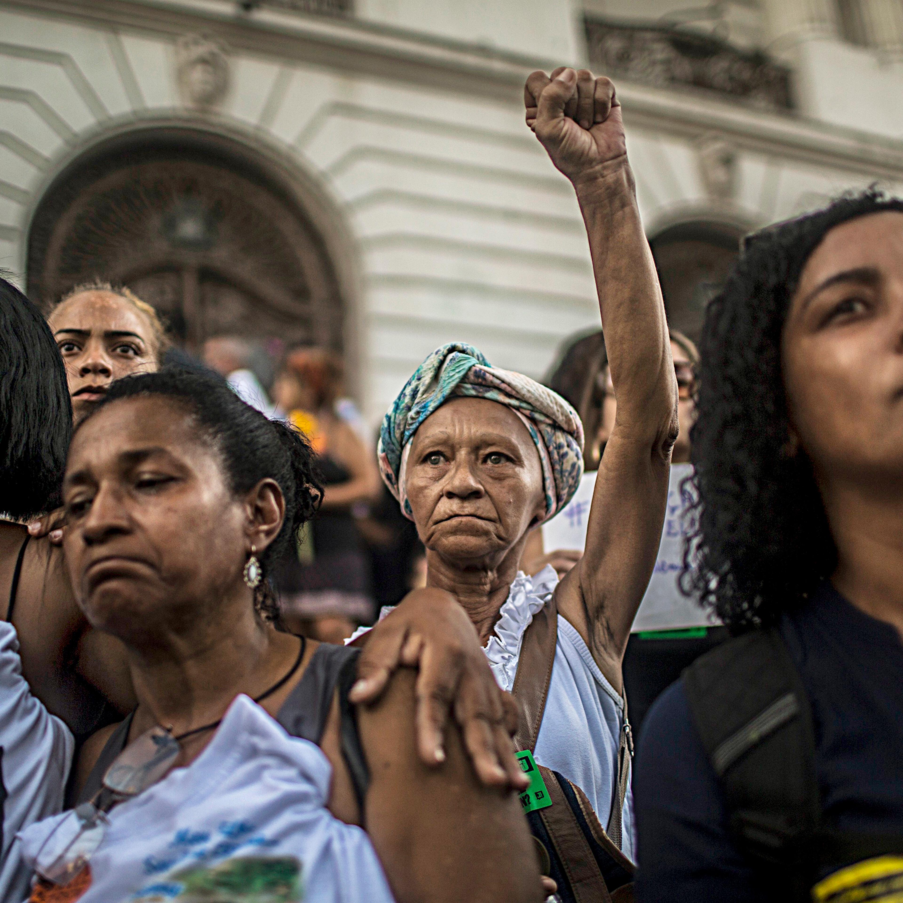 Brazil Protest Marielle Franco Assassination Politician P