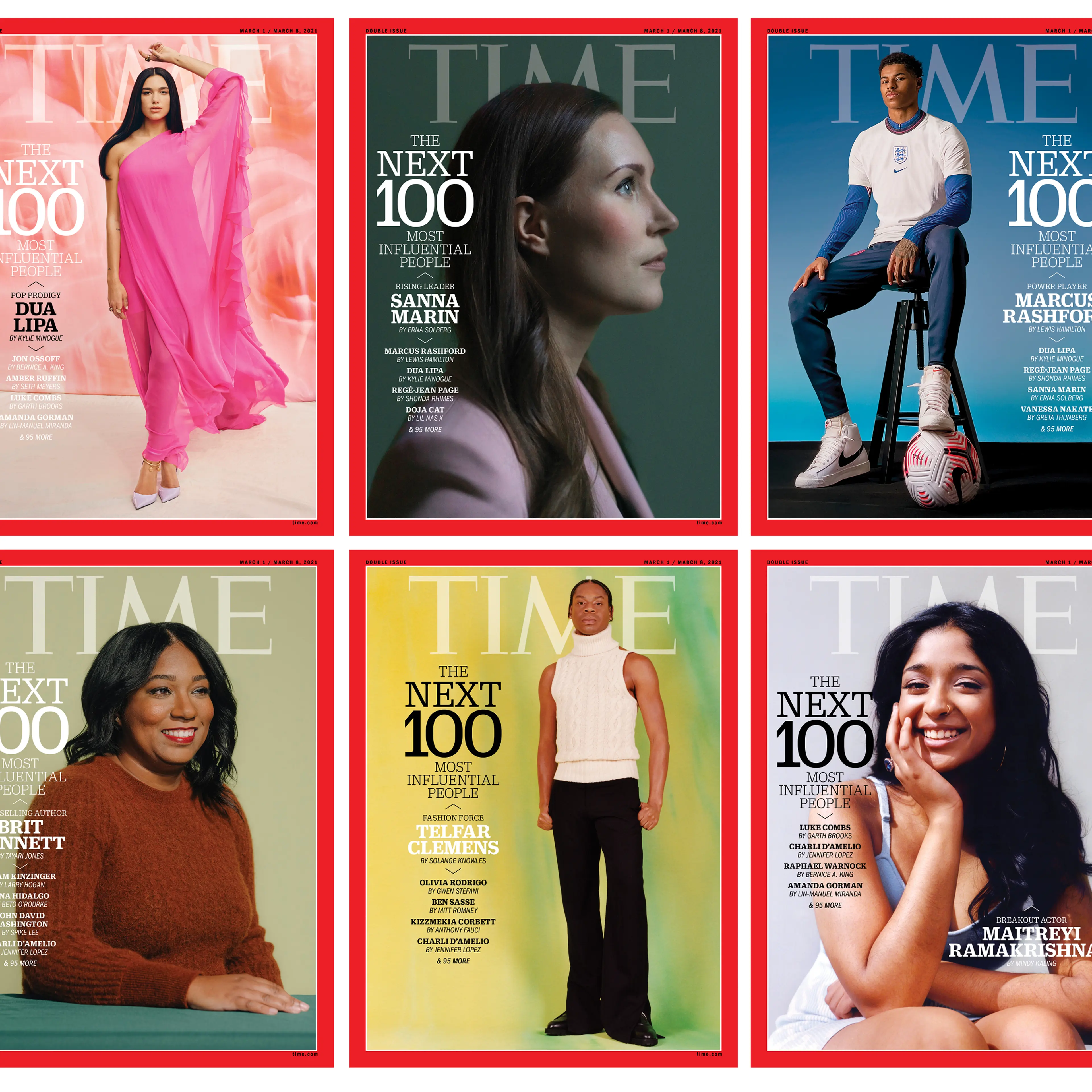 Time 100 Next cover grid