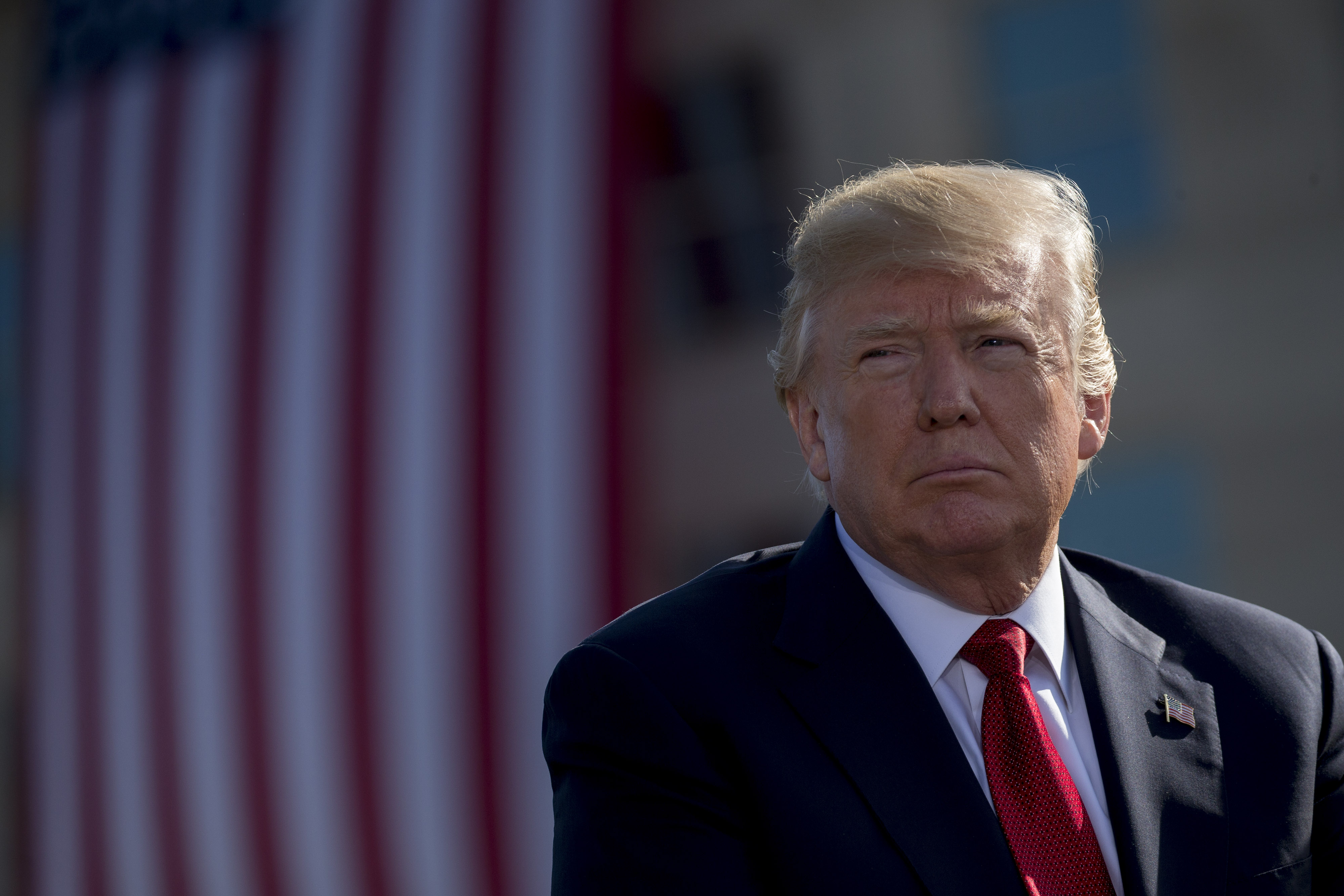President Donald Trump And First Lady Melania Trump Participate In A 9/11 Observance At The Pentagon