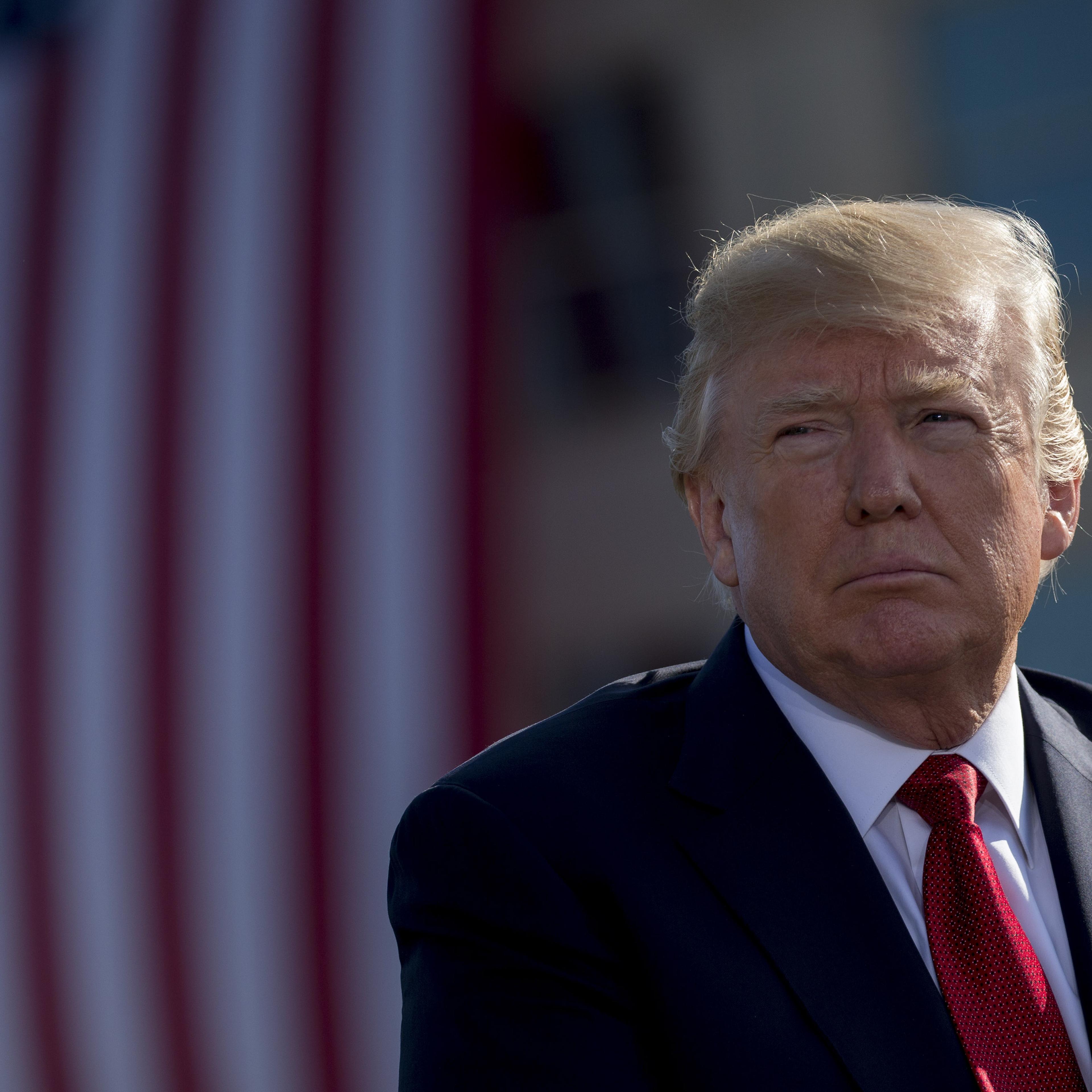 President Donald Trump And First Lady Melania Trump Participate In A 9/11 Observance At The Pentagon