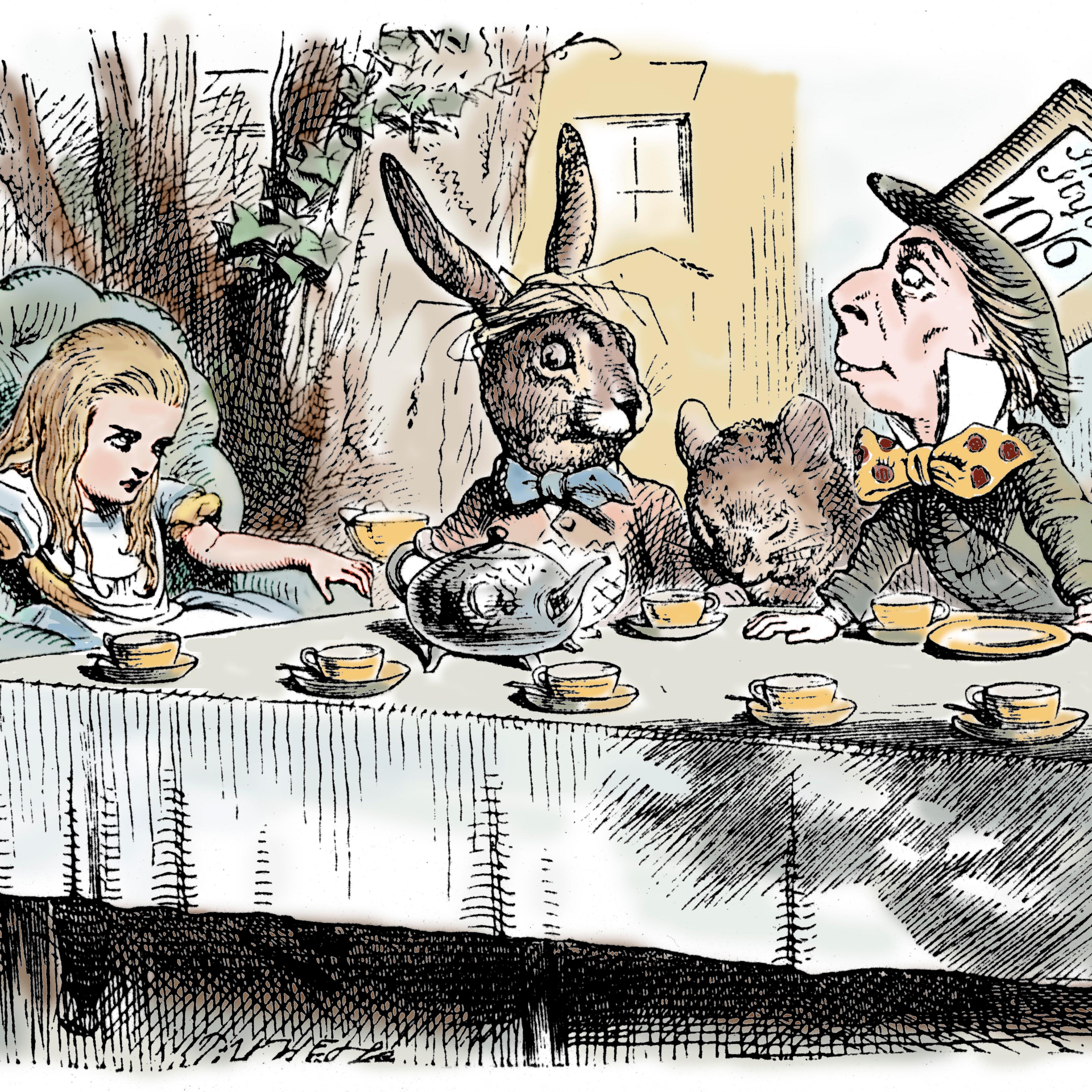 Scene from Alice's Adventures in Wonderland by Lewis Carroll, 1865. Artist: John Tenniel