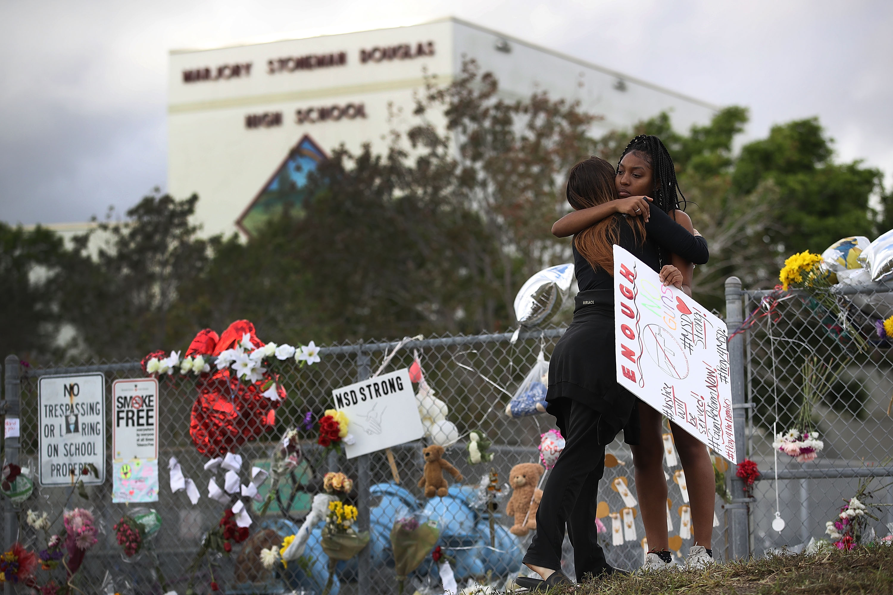 Florida Town Of Parkland In Mourning, After Shooting At Marjory Stoneman Douglas High School Kills 17