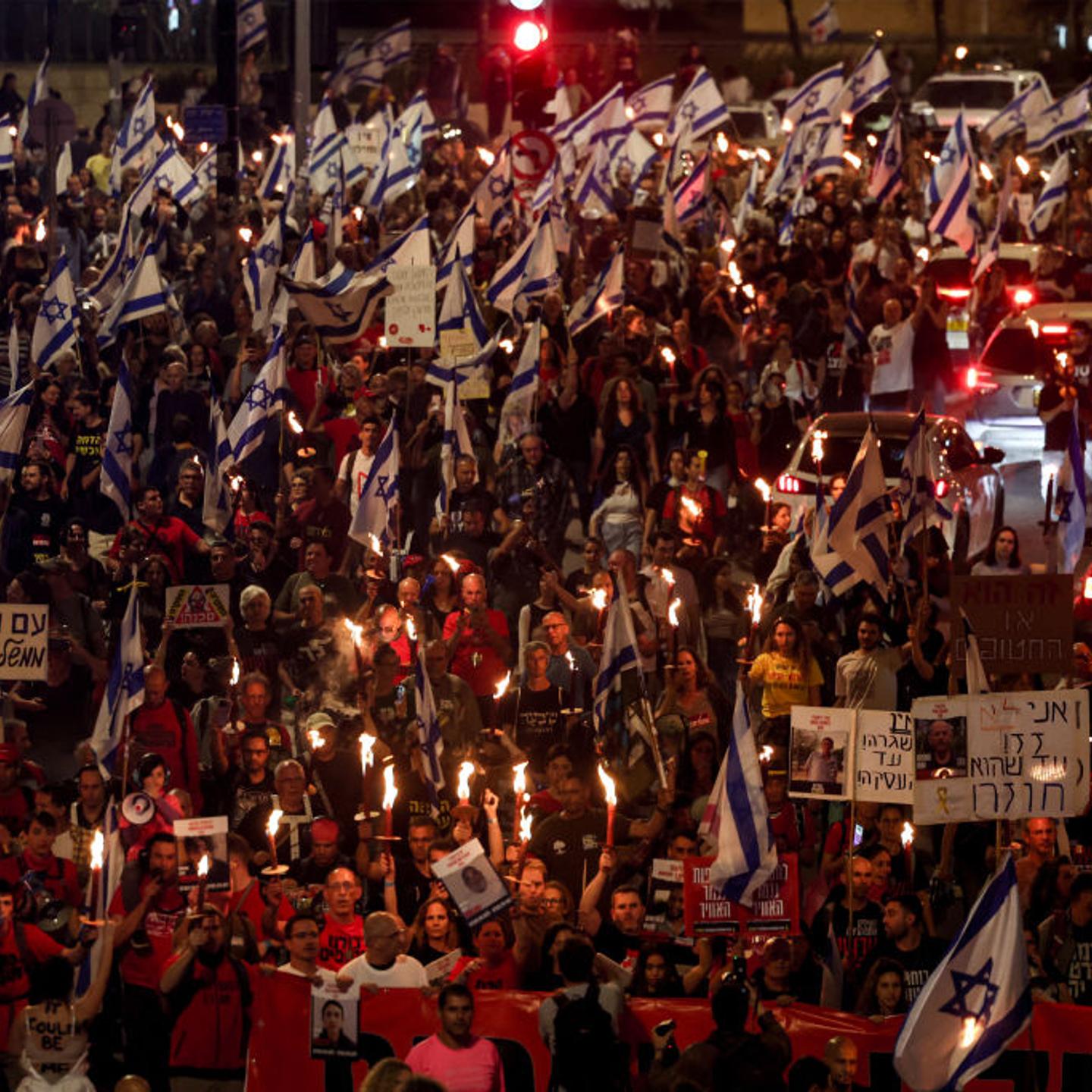 ISRAEL-PALESTINIAN-CONFLICT-PROTEST-HOSTAGES