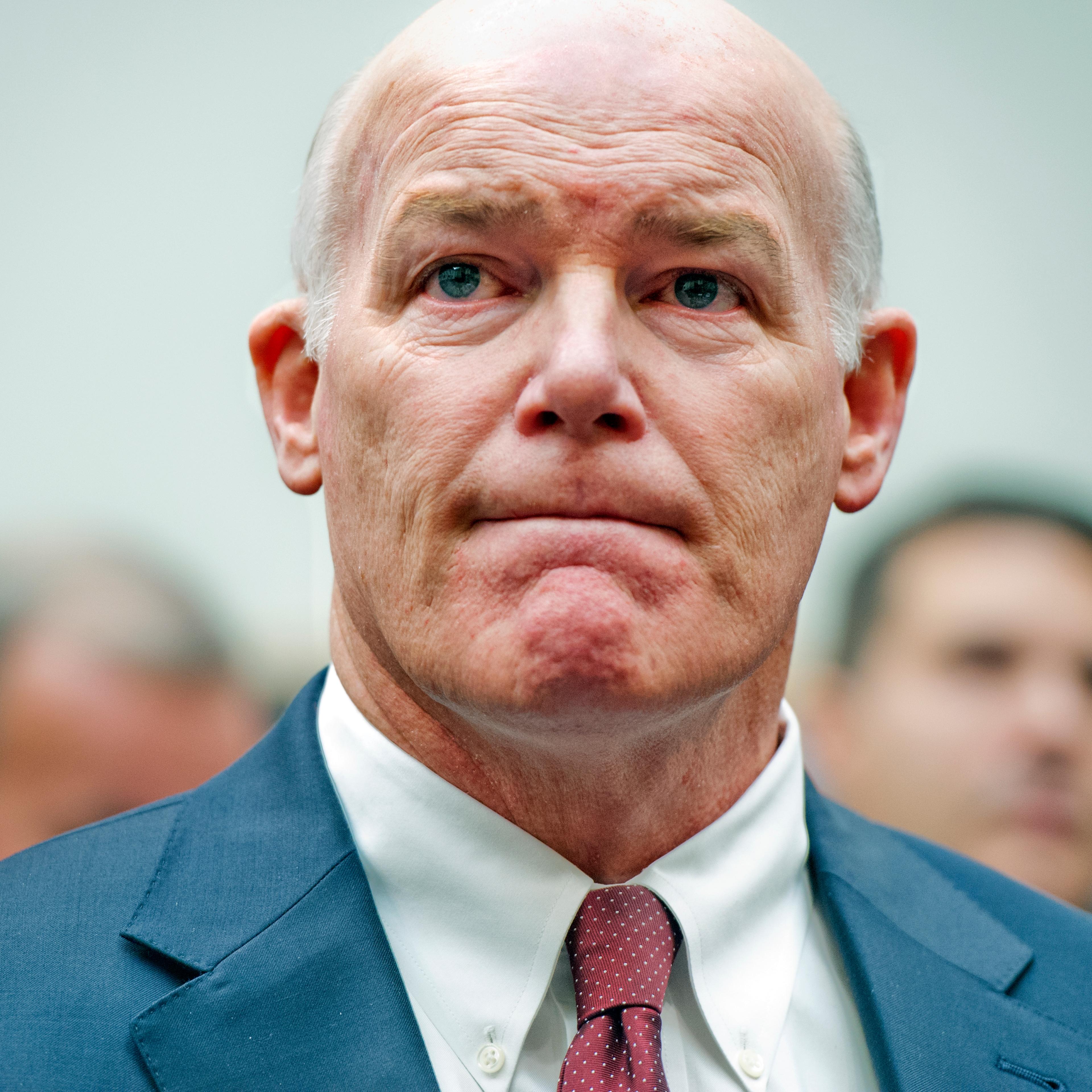 Acting Secret Service Director Joseph Clancy prepares to testify before a House Judiciary Committee hearing on Nov. 19, 2014