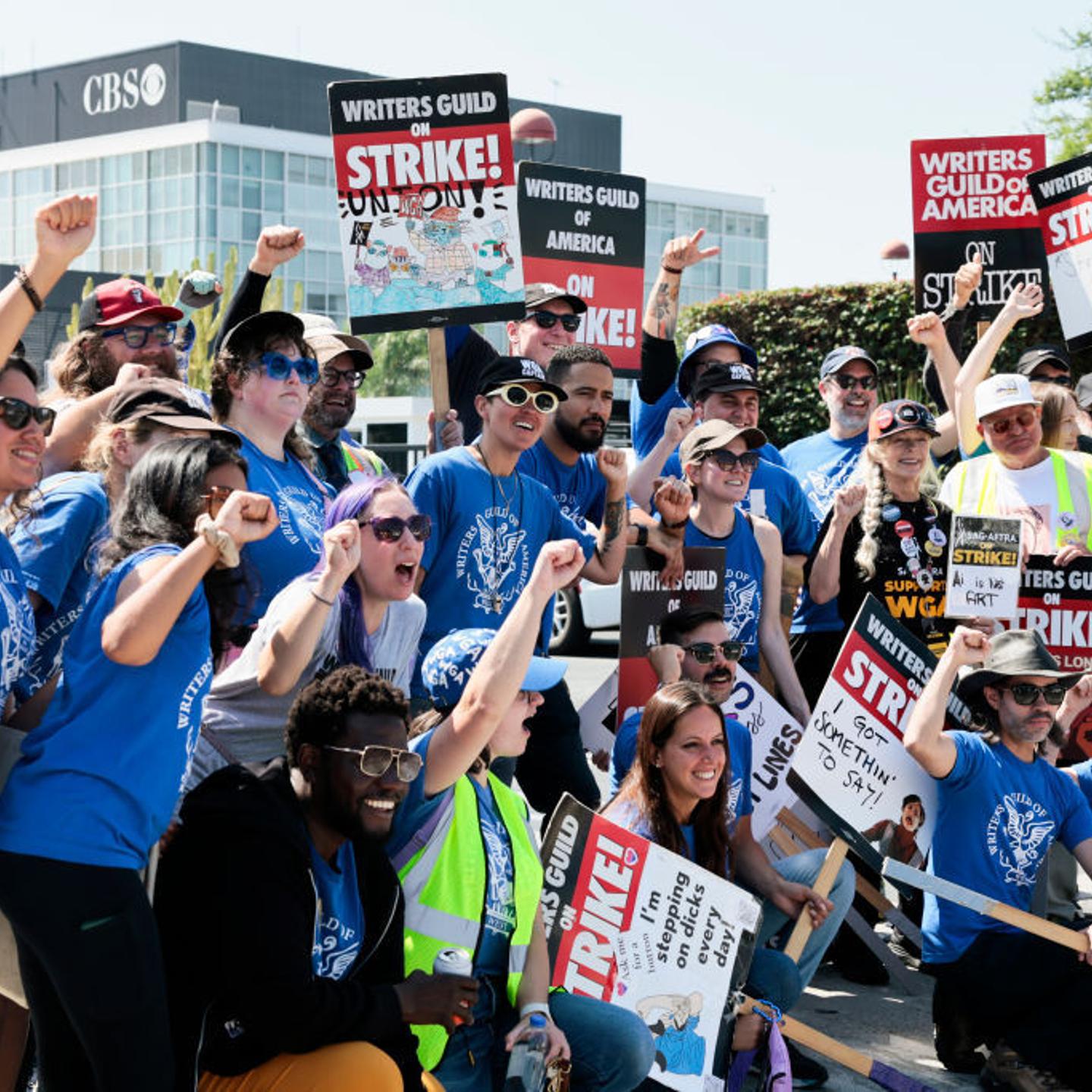 WGA Picketing at CBS Television City