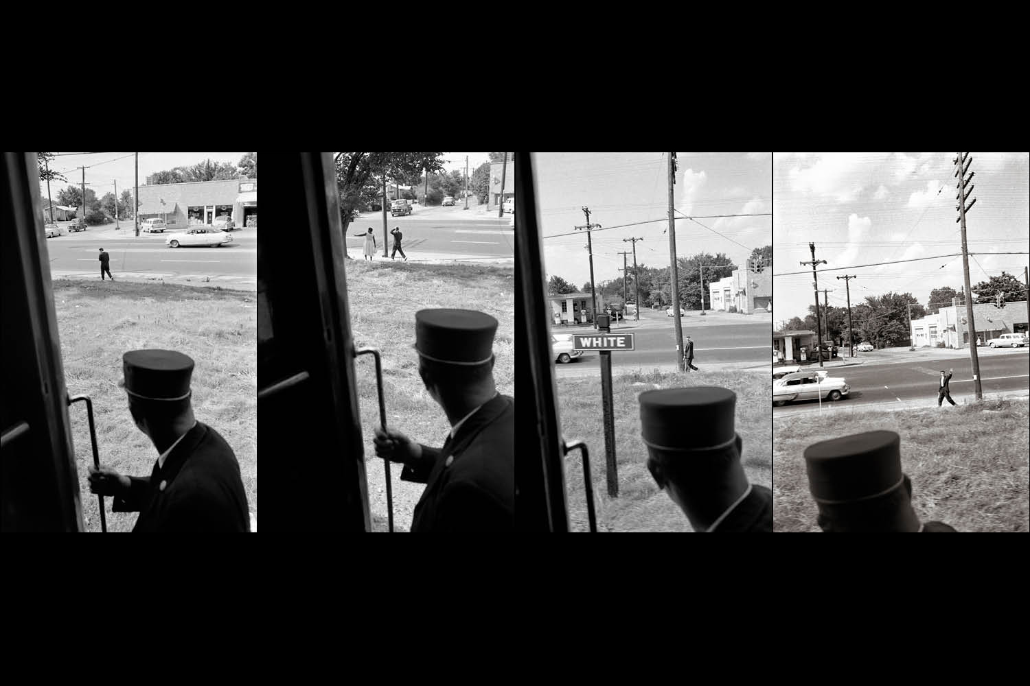 July 4, 1956. Memphis suburbs. Little did I know he was about to hop off the train 5 miles out of Memphis…didn’t want to go to the train station. The Colonel [his manager] convinced the conductor to stop the train at White Station. Elvis wanted to take a shortcut to his home. This was probably the last time Elvis could walk alone, by himself, without security, down the street.