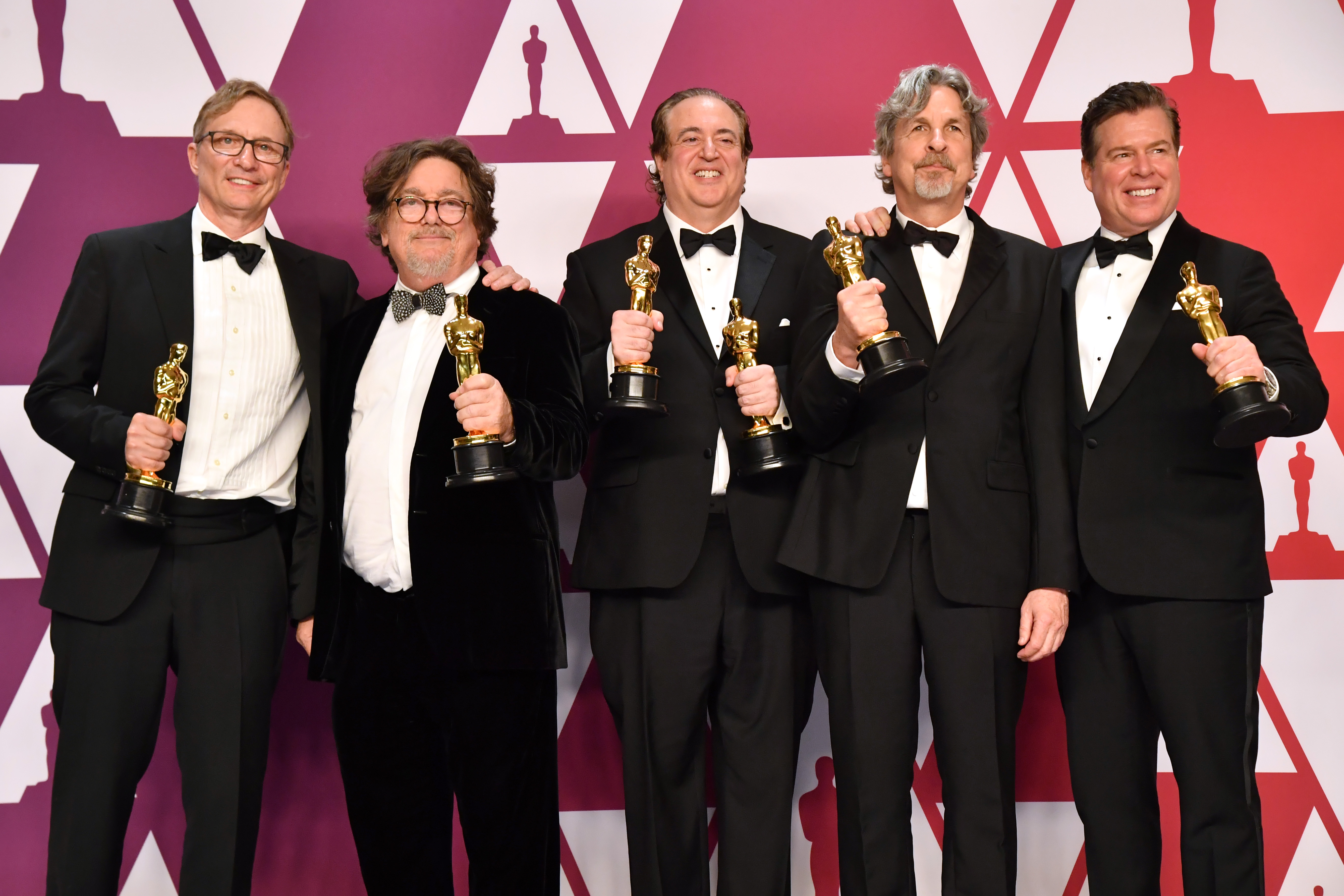 The creative team of "Green Book" at the Oscars