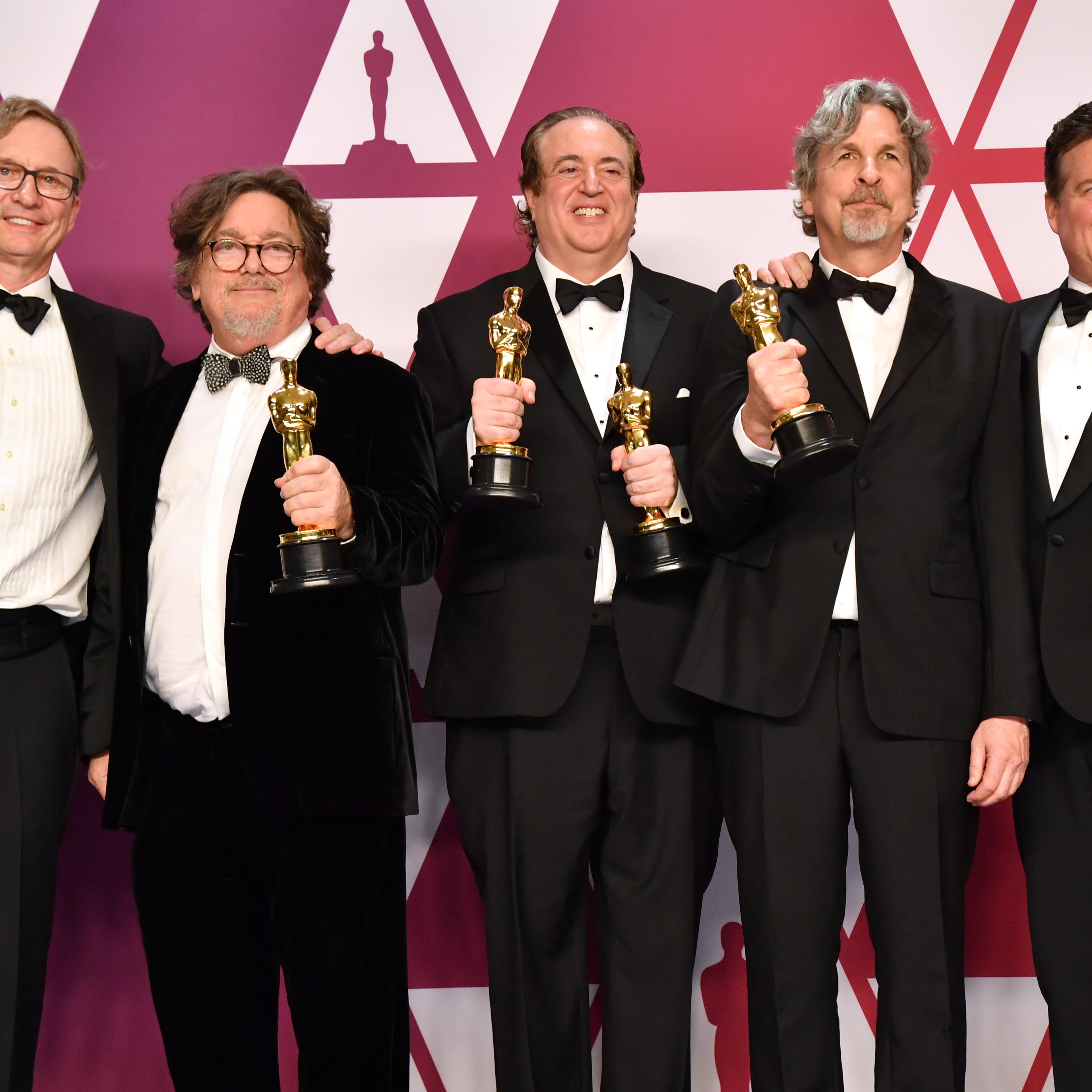 The creative team of "Green Book" at the Oscars