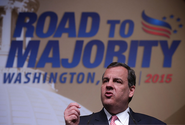New Jersey Governor Chris Christie speaks during the "Road to Majority" conference June 19, 2015 in Washington, DC.