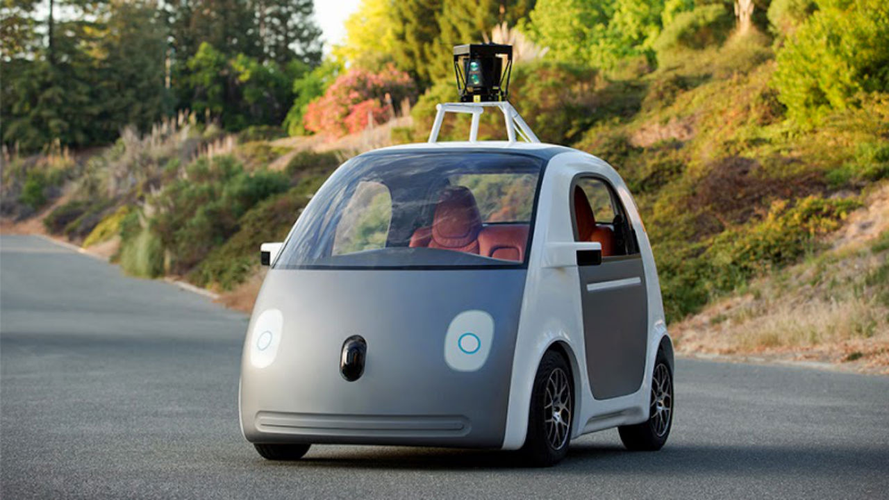 It drives itself, so the Google Car doens't need pedals or a steering wheel.