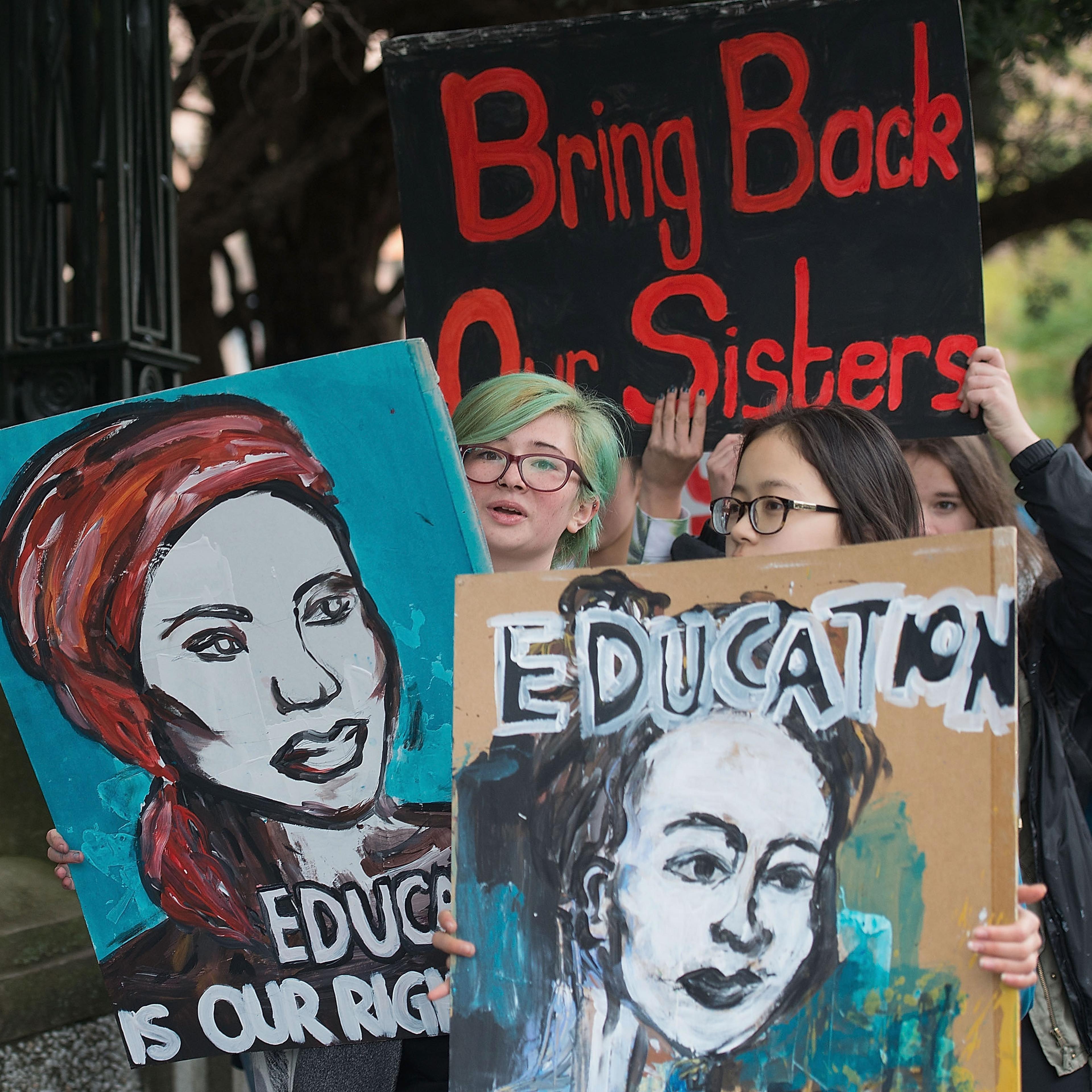 Protest Against Abduction Of Nigerian Schoolgirls In Wellington