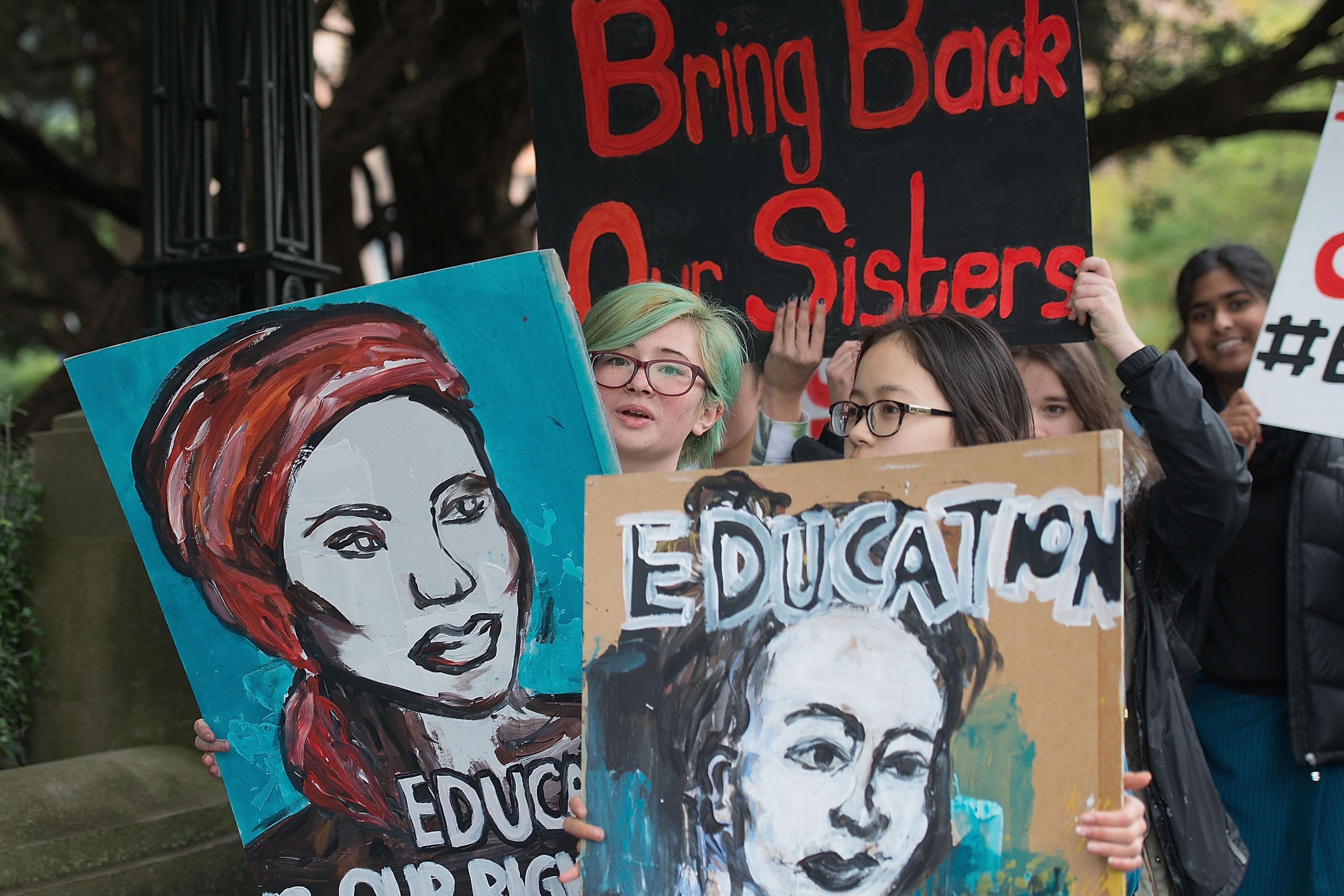 Protest Against Abduction Of Nigerian Schoolgirls In Wellington