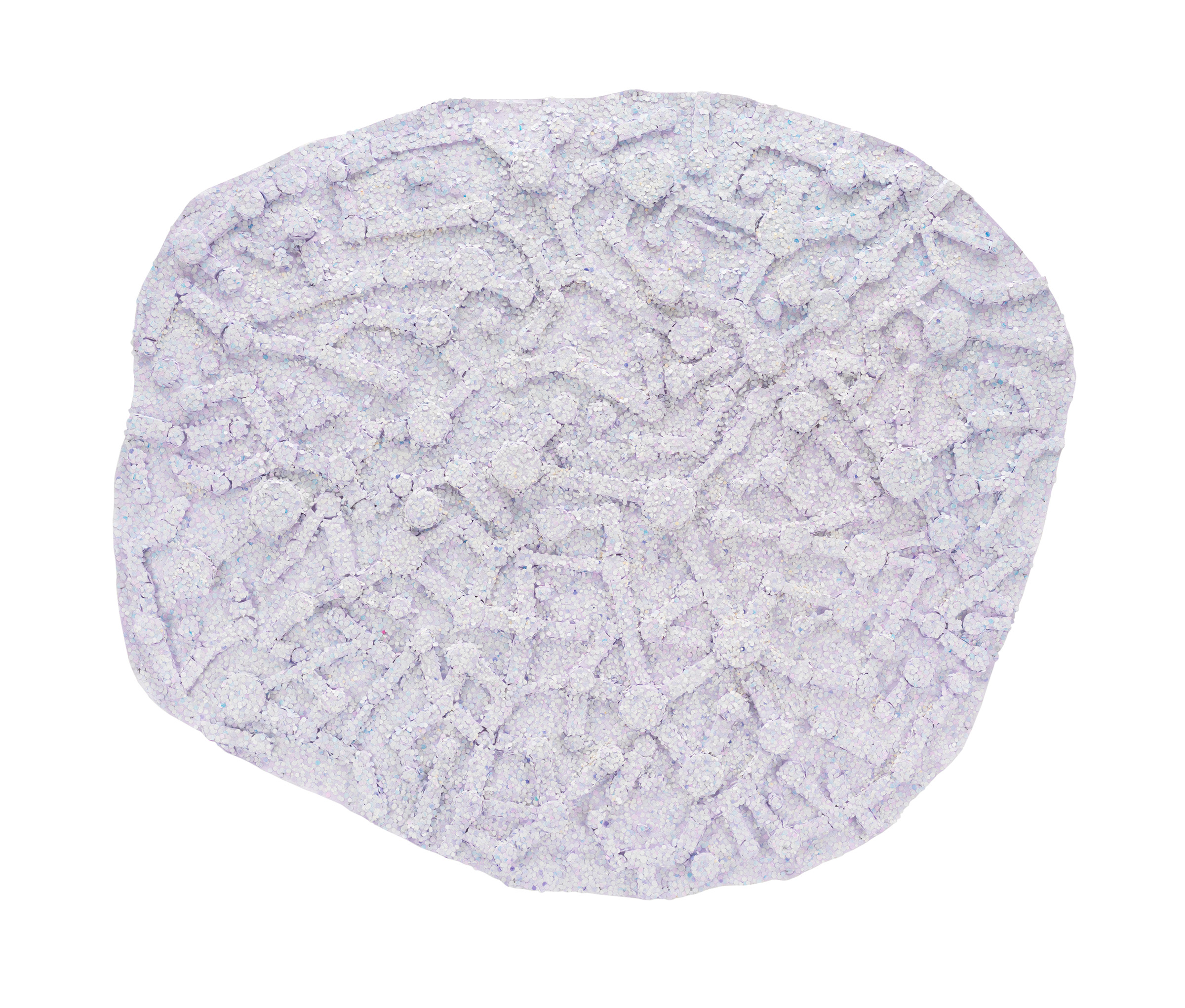 Howardena Pindell, Ko's Snow Day, 2020. Mixed media on canvas. 67 x 72 inches.