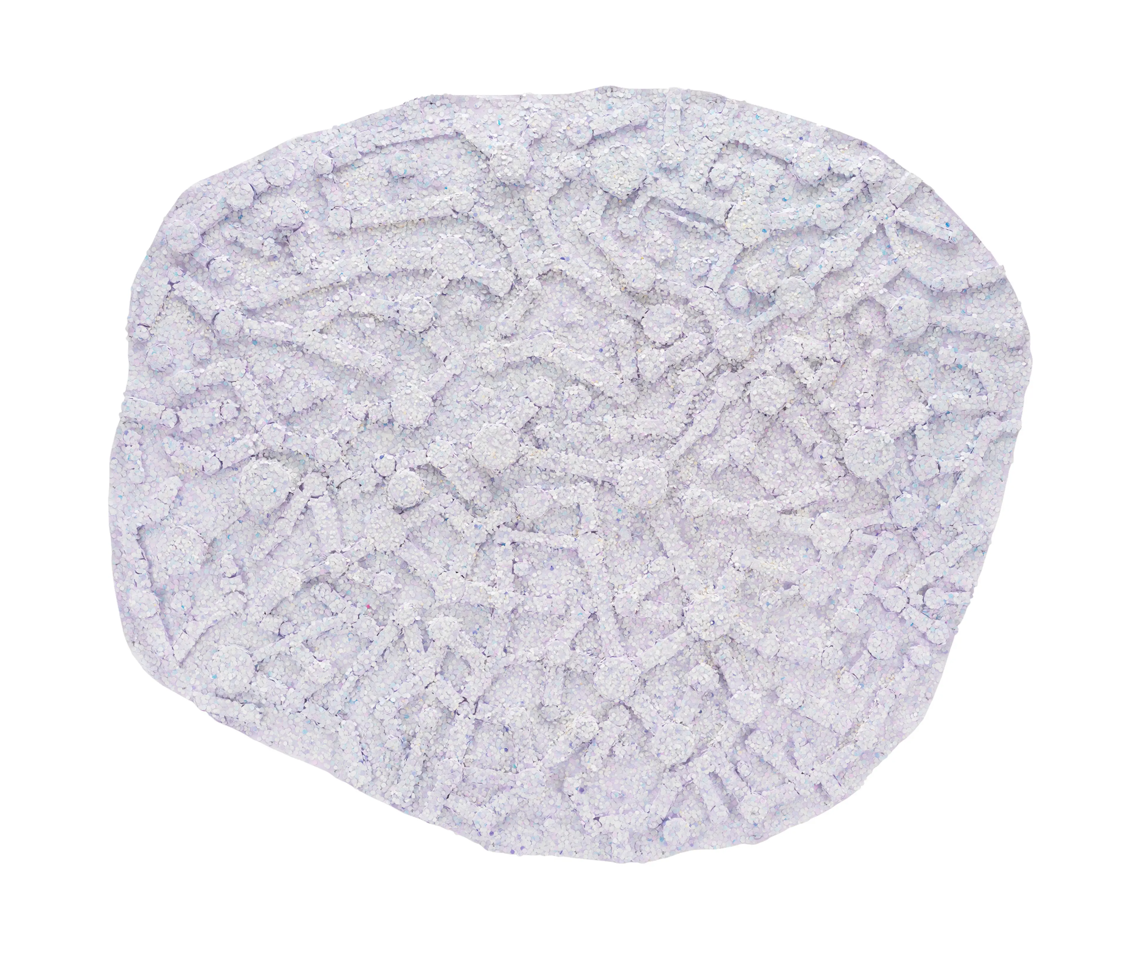 Howardena Pindell, Ko's Snow Day, 2020. Mixed media on canvas. 67 x 72 inches.