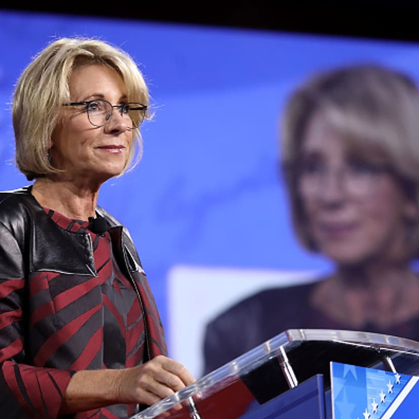 U.S. Secretary of Education Betsy DeVos addresses the Conservative Political Action Conference at the Gaylord National Resort and Convention Center February 23, 2017 in National Harbor, Maryland.